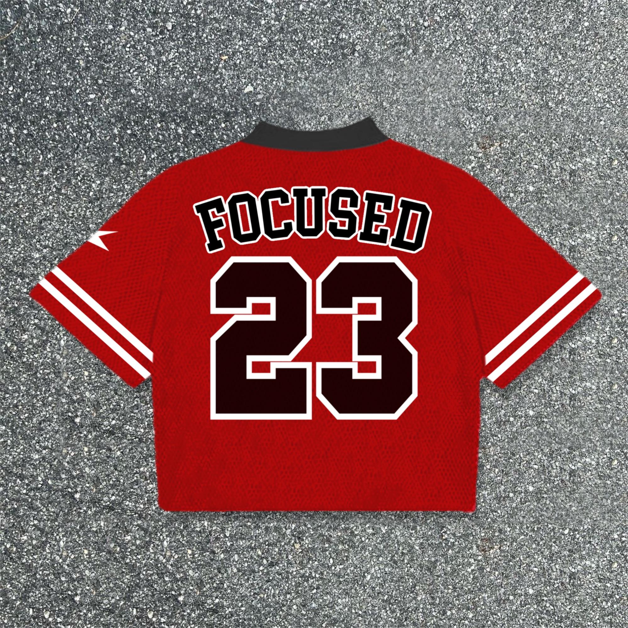 Camo Leafs No.23 Graphic BlokeCore Boxy Crop Mesh Jersey Product Image