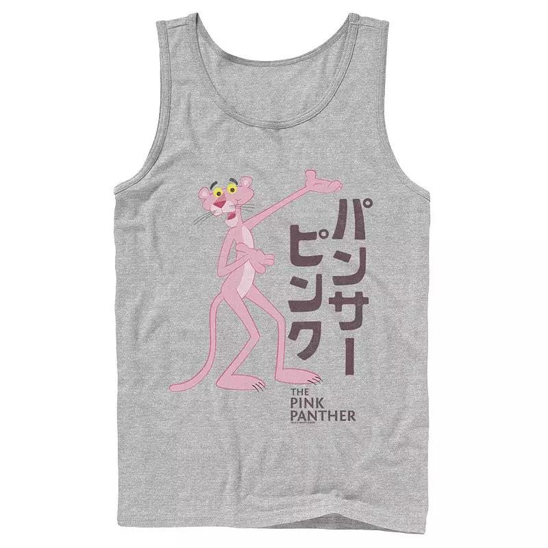 Men's Pink Panther Kanji Portrait Logo Tank Top, Size: Large, Ath Product Image