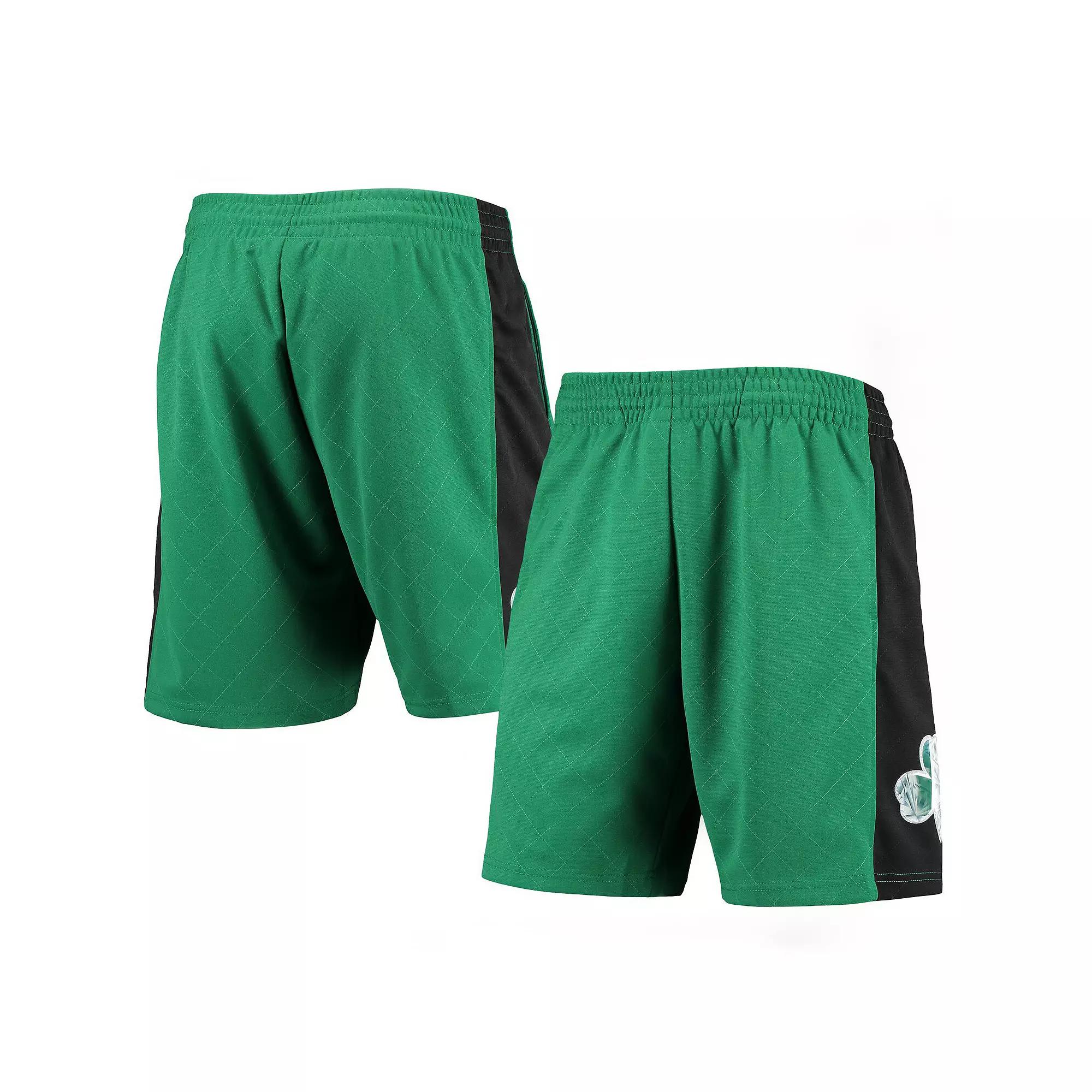 Men's Mitchell & Ness Kelly Green Boston Celtics 2007 Hardwood Classics 75th Anniversary Swingman Shorts,  Product Image