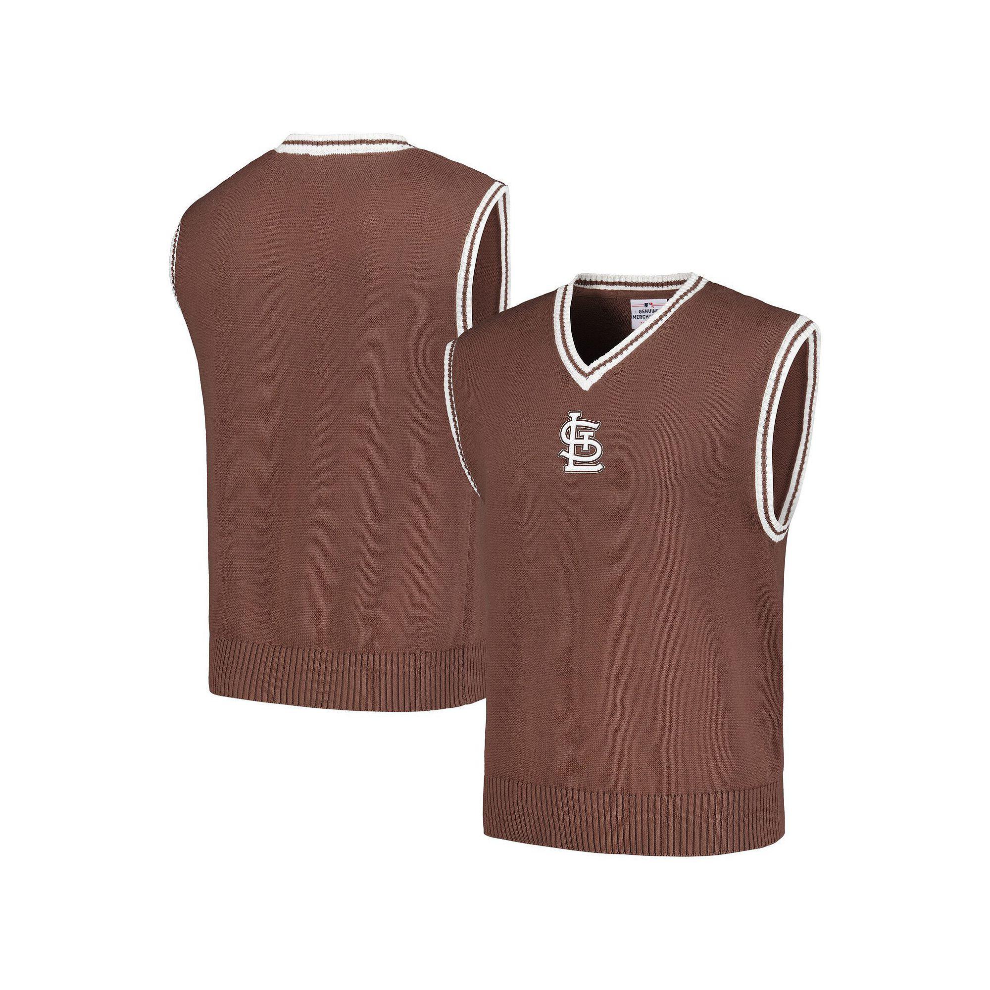 Men's PLEASURES Brown Chicago Cubs Knit V-Neck Pullover Sweater Vest,  Product Image