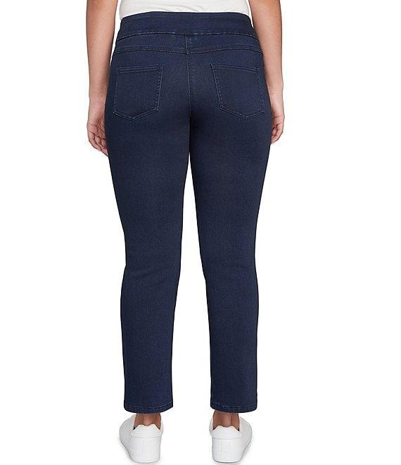 Ruby Rd. Petite Size Stretch Pull-On Slim Ankle Jeans Product Image