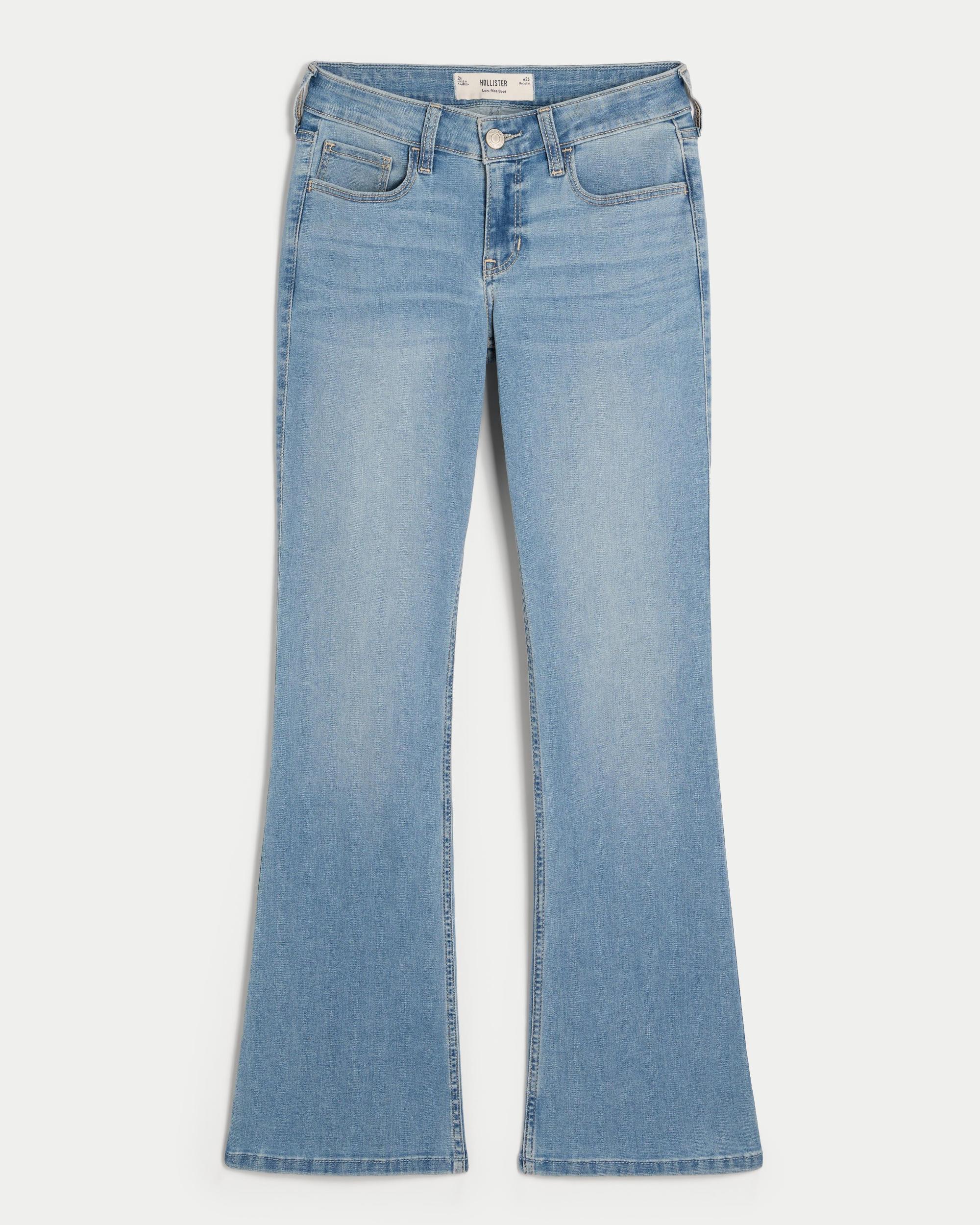 Low-Rise Light Wash Boot Jeans Product Image