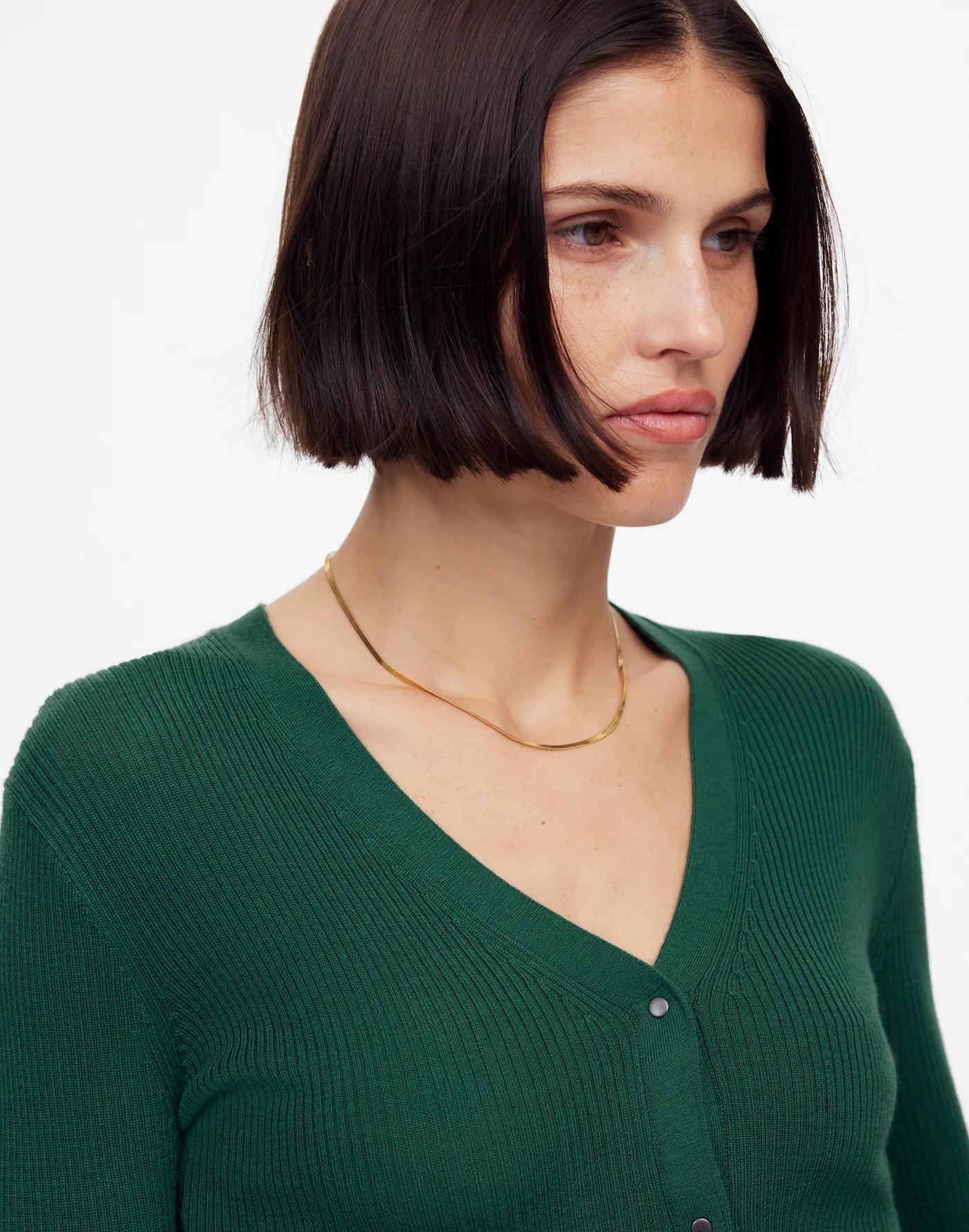 Merino Wool-Silk Blend Cardigan Sweater Product Image