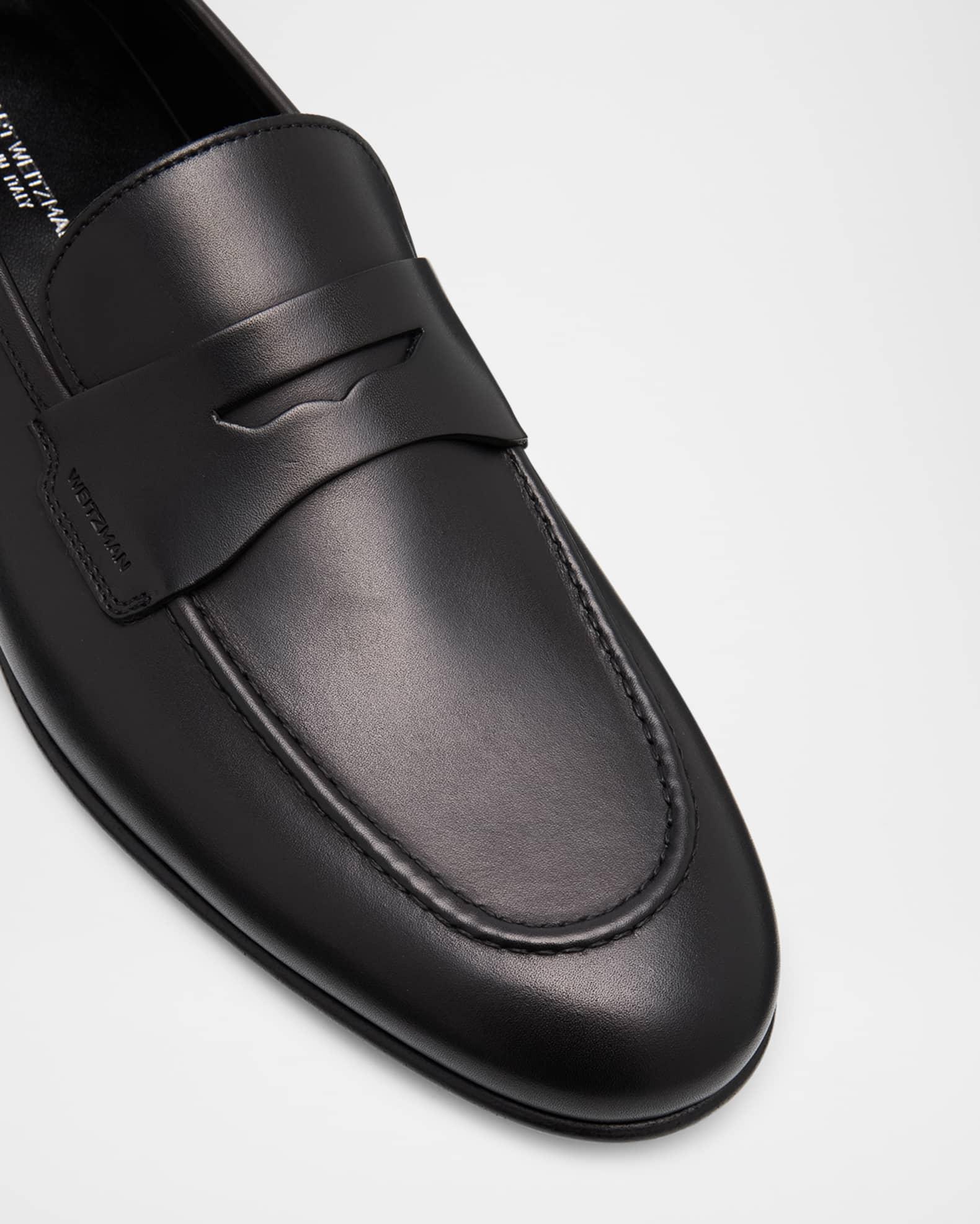Men's Banks Leather Penny Loafers Product Image