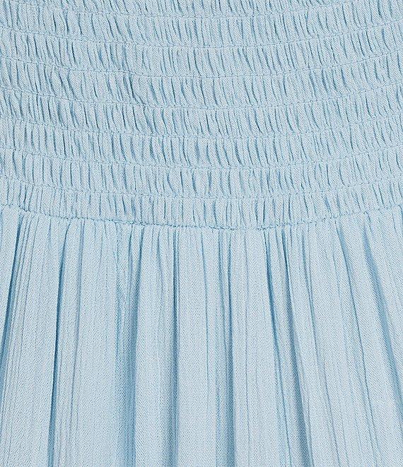 Angie U-Neckline Short Sleeve Empire Midi Dress Product Image