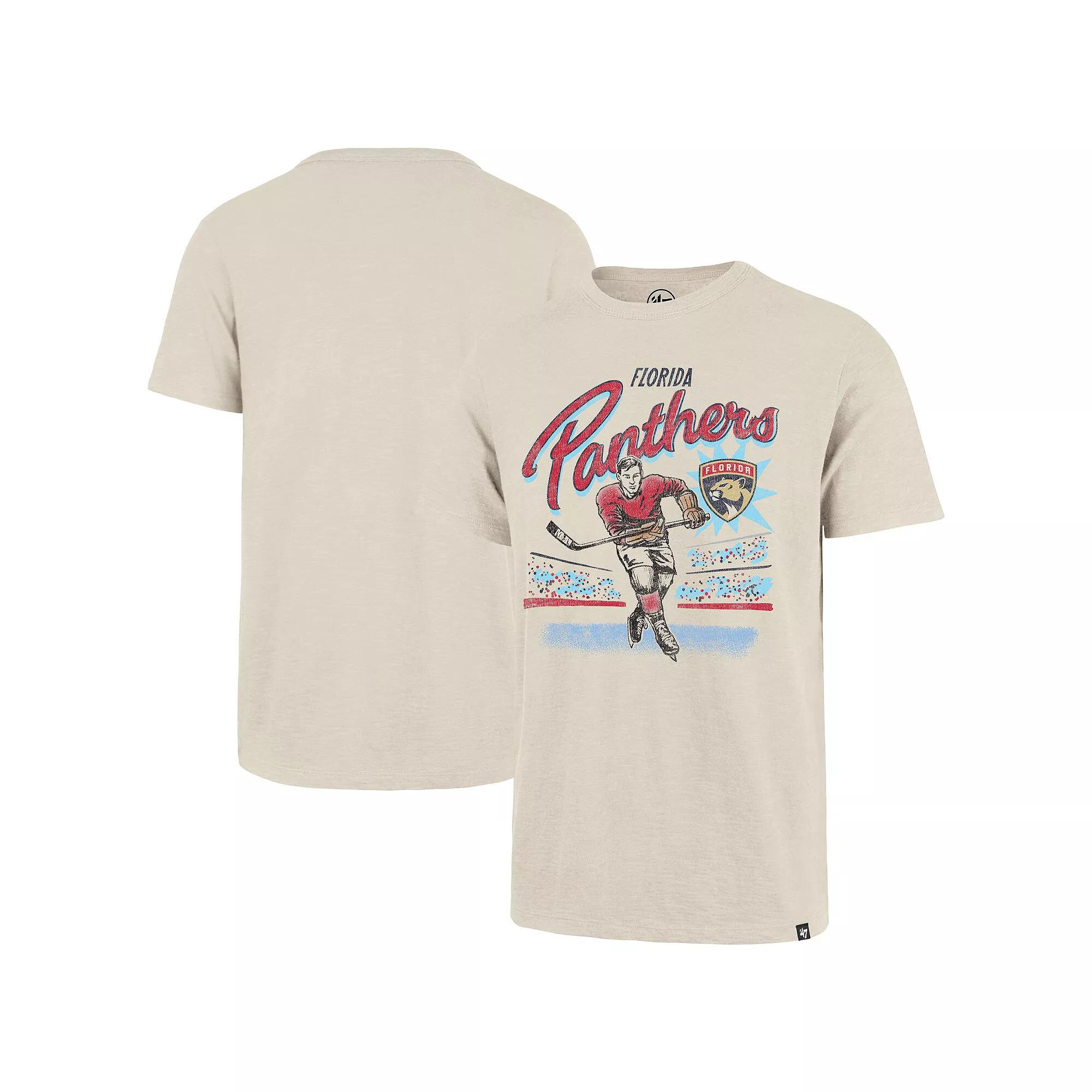 Men's '47 Natural Florida Panthers Hockey Player Golden Age Scrum T-Shirt,  Product Image