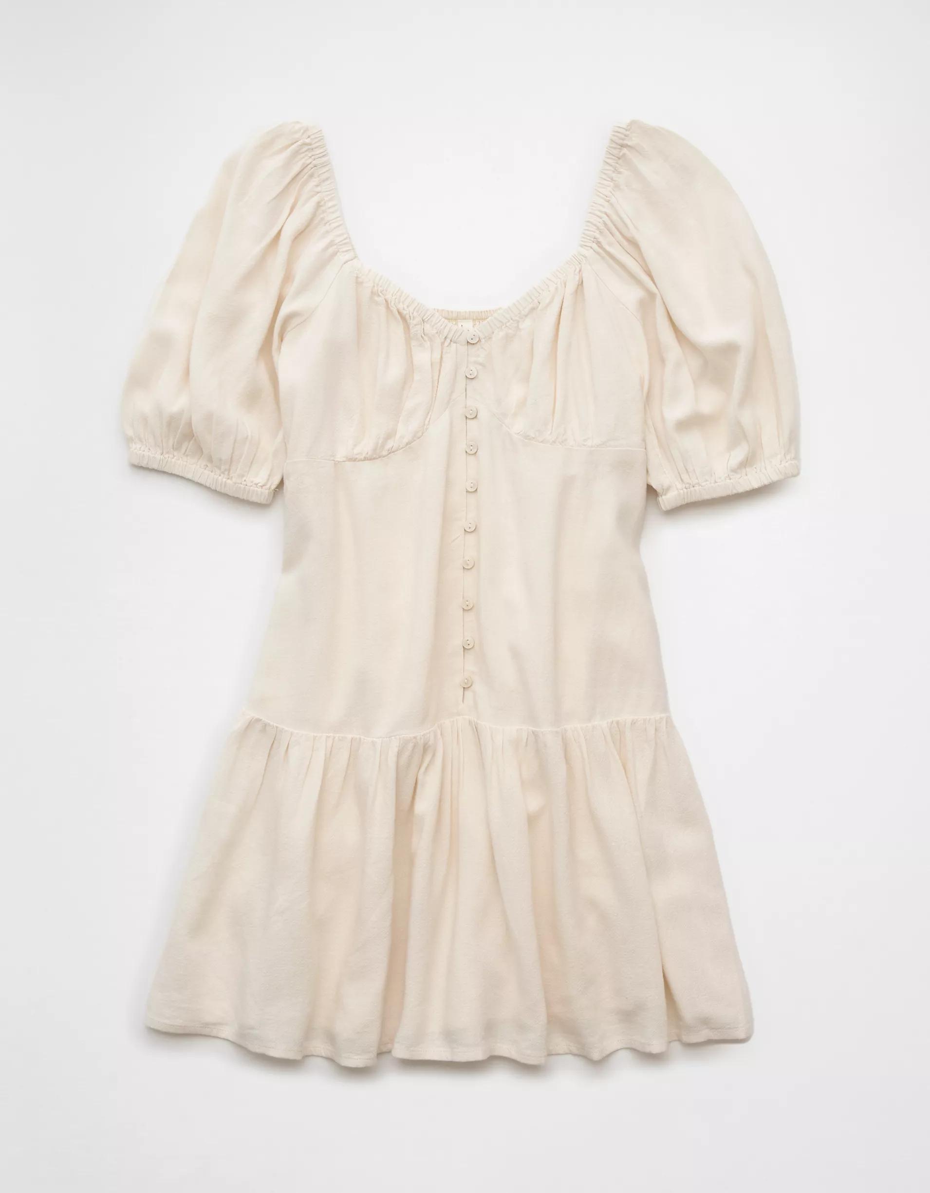 AE Puff Sleeve Babydoll Dress Product Image