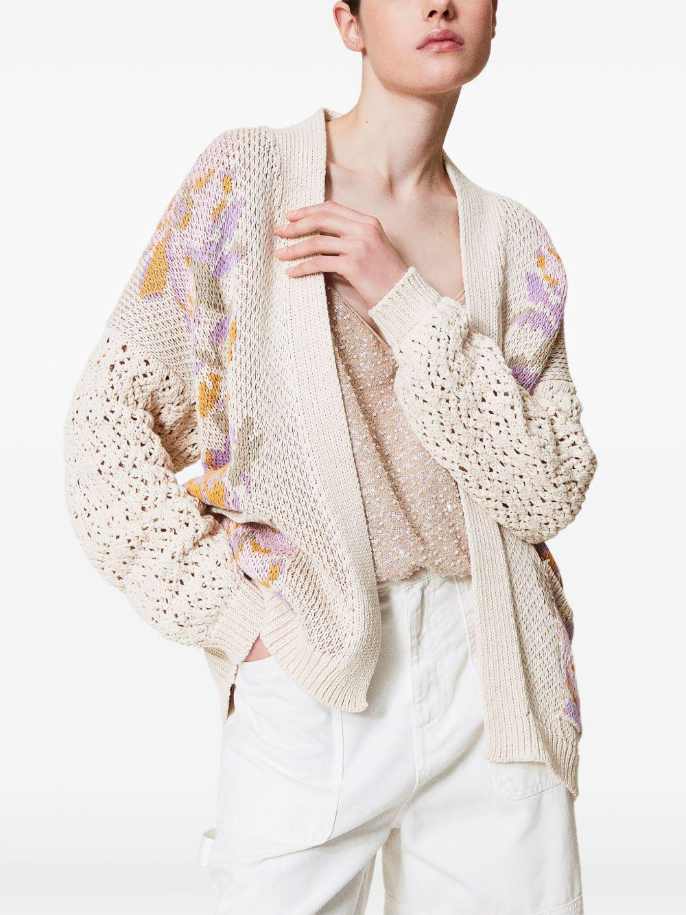 floral-motif cardigan Product Image