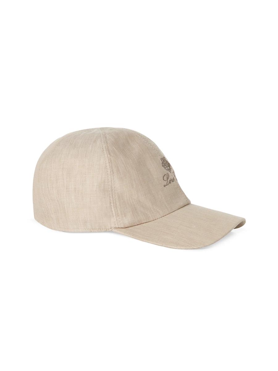 Mens Linen Baseball Cap Product Image