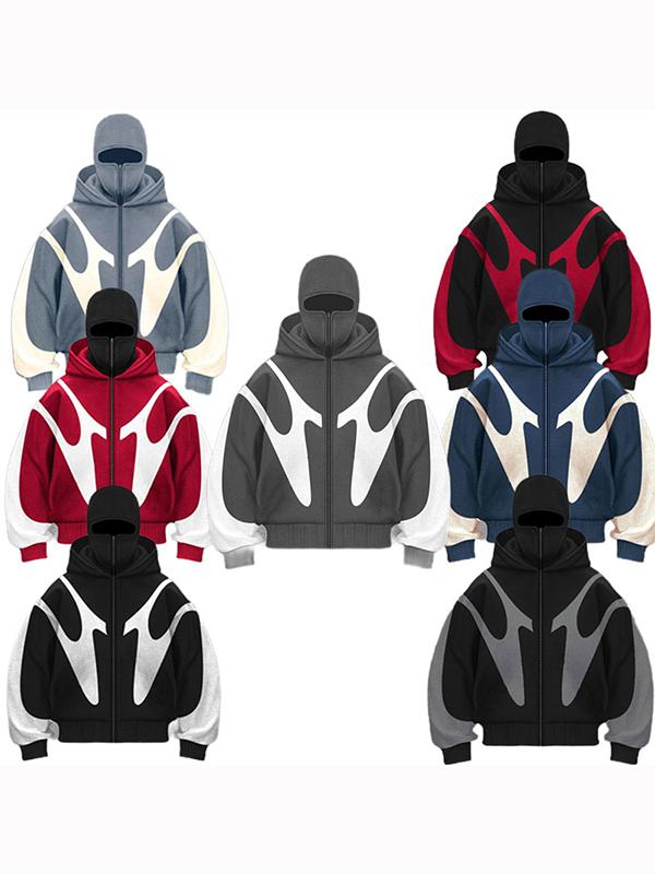 Men's Street Color Oversized Hoodie Product Image