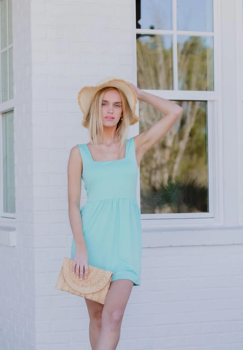 Savannah Square Neck Mini Dress Product Image