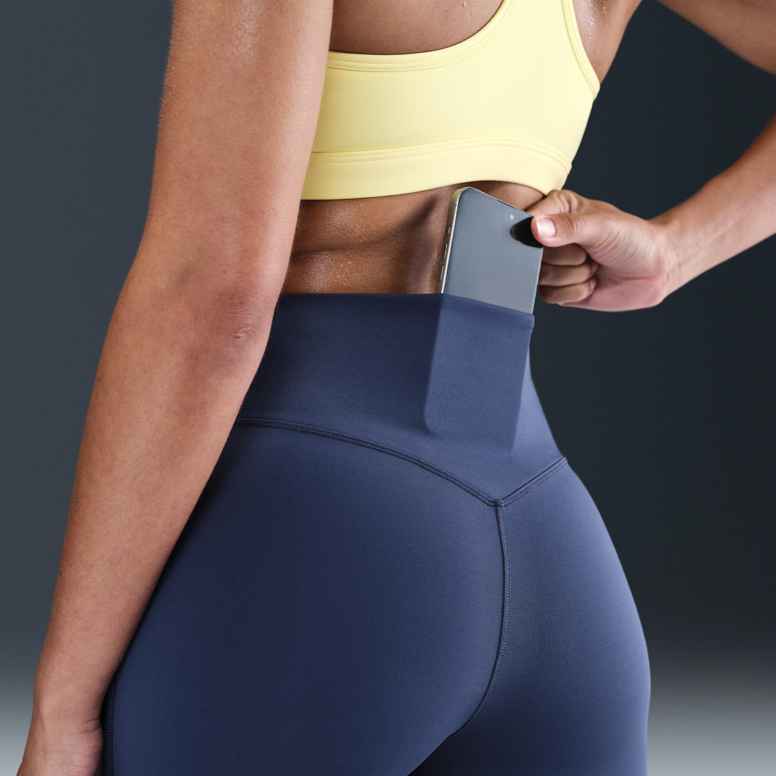 Nike Womens Universa High-Waisted Full-Length Leggings with No Front Seam | HQ6810-410 Product Image
