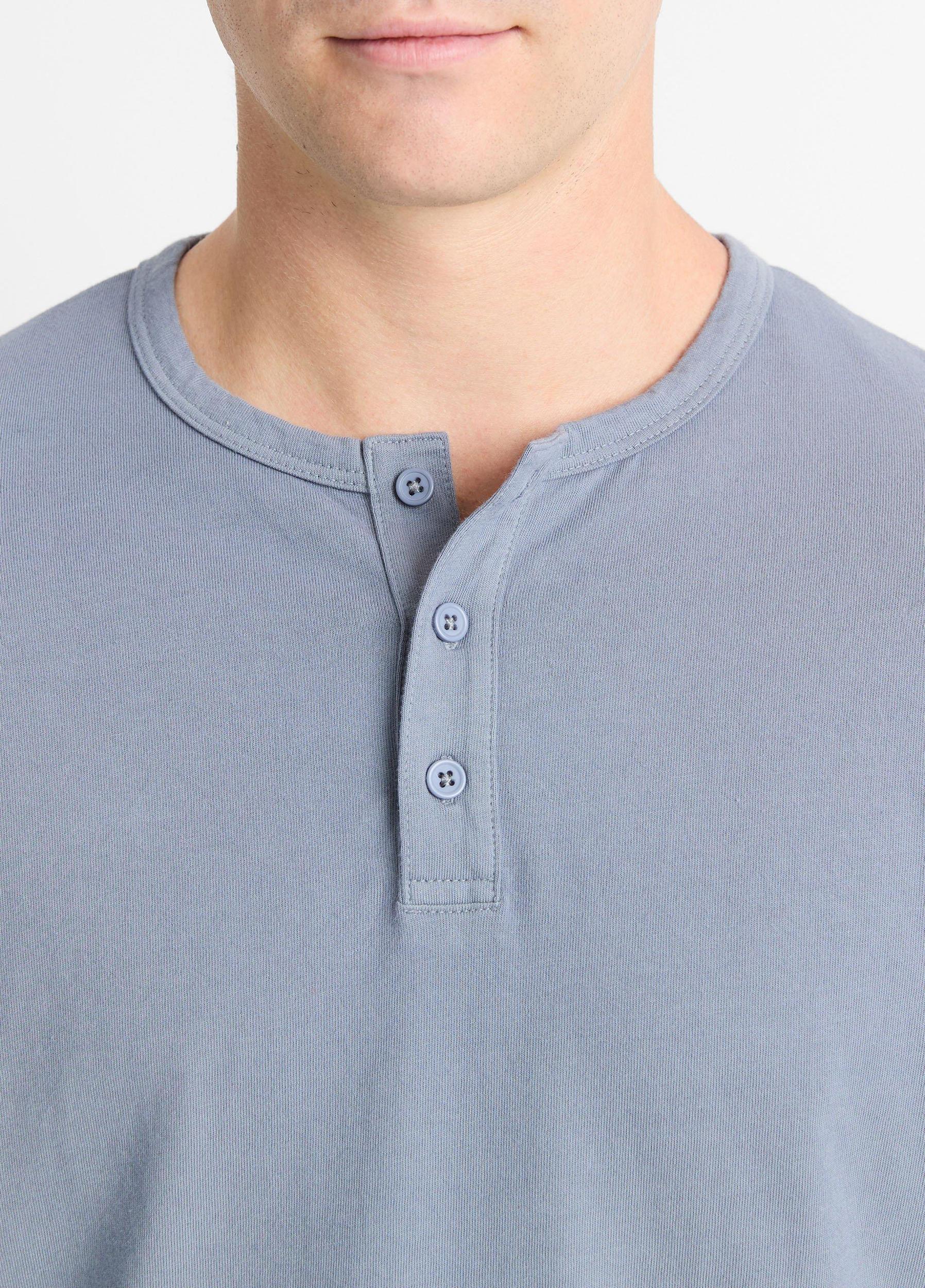 Garment Dye Cotton Long-Sleeve Henley Product Image