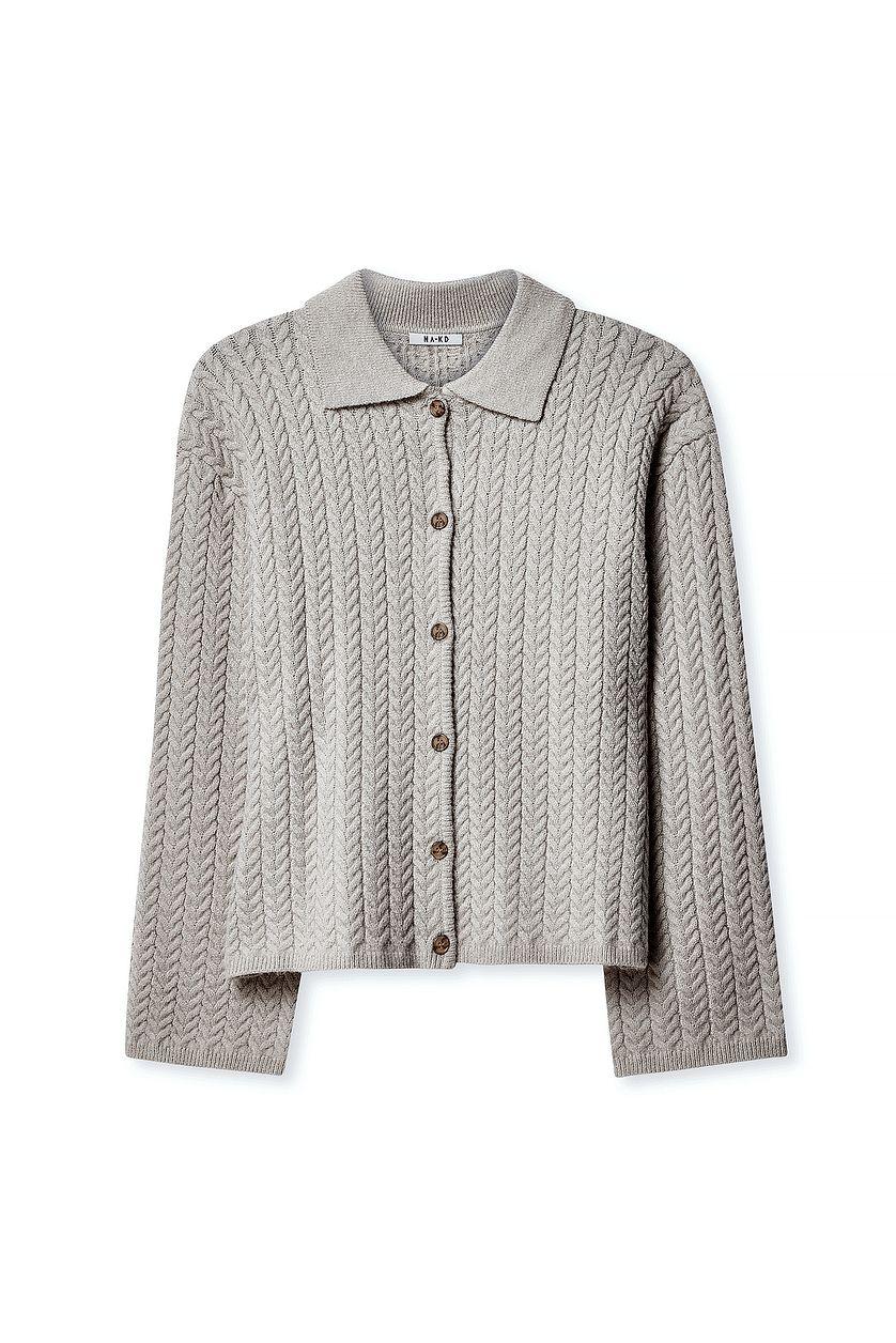 Cable Knitted Cardigan Product Image
