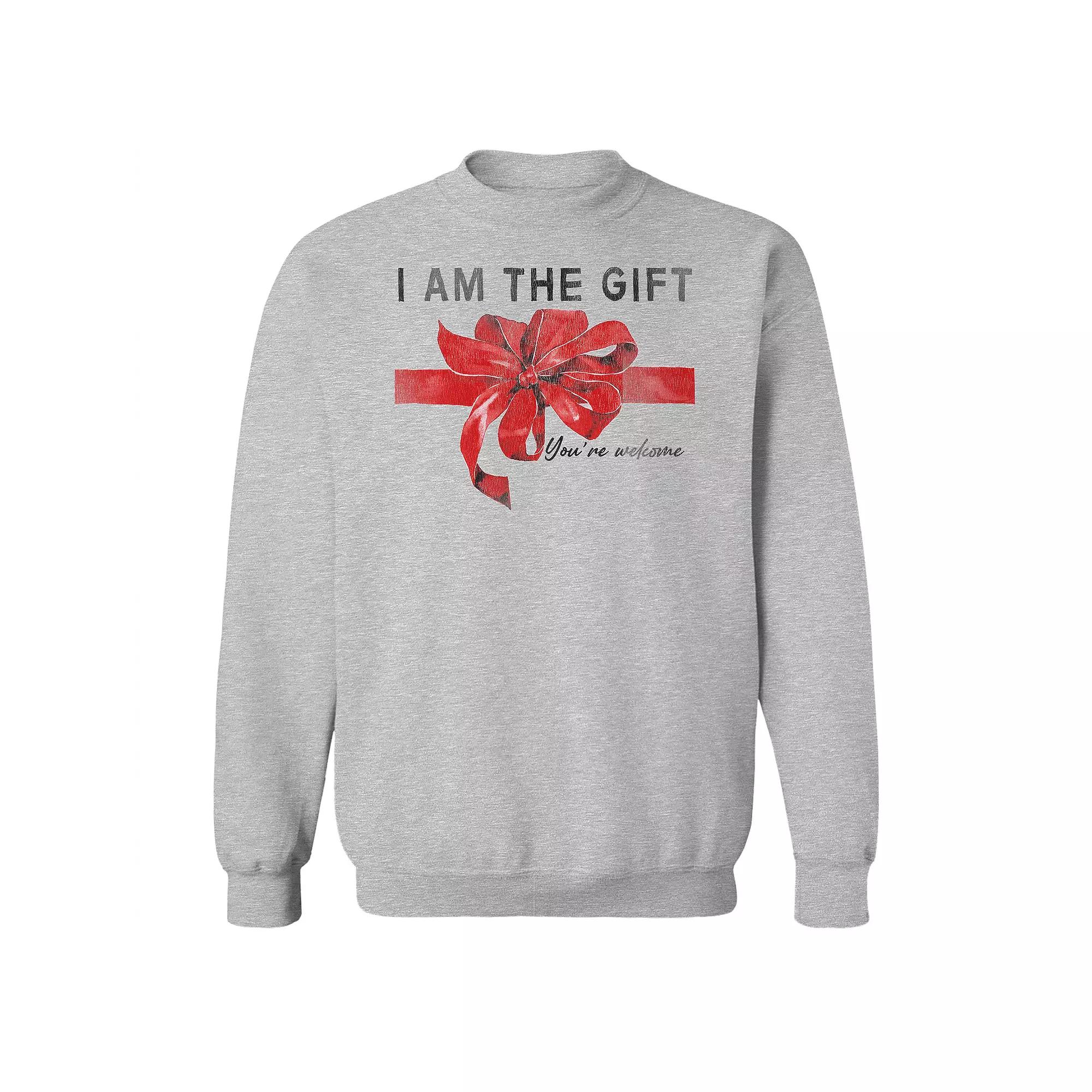 Men's I Am The Gift Fleece Sweatshirt, Women's, Size: Large, Sport Gray Product Image