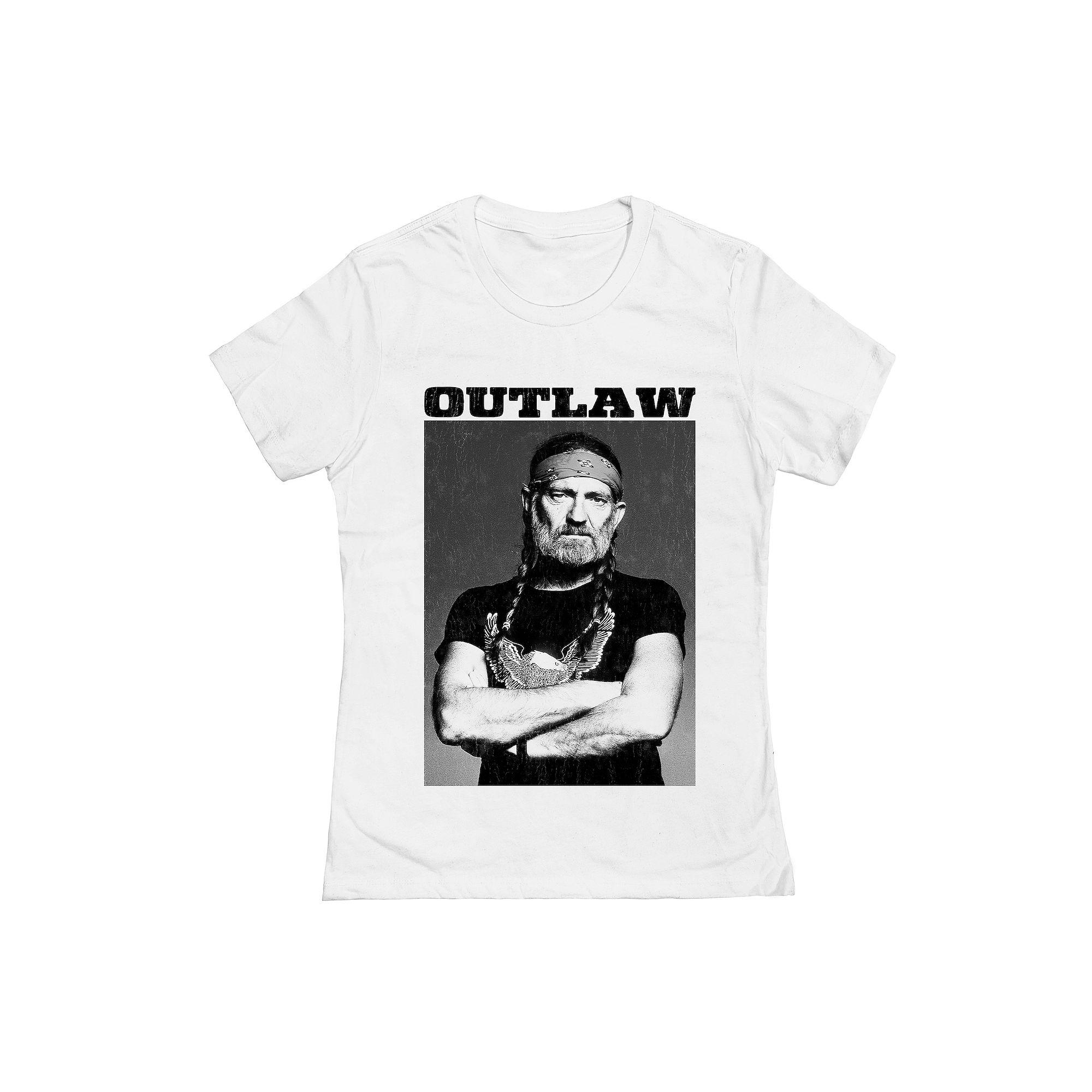 Juniors' Willie Nelson Outlaw Graphic Tee, Girl's,  Product Image