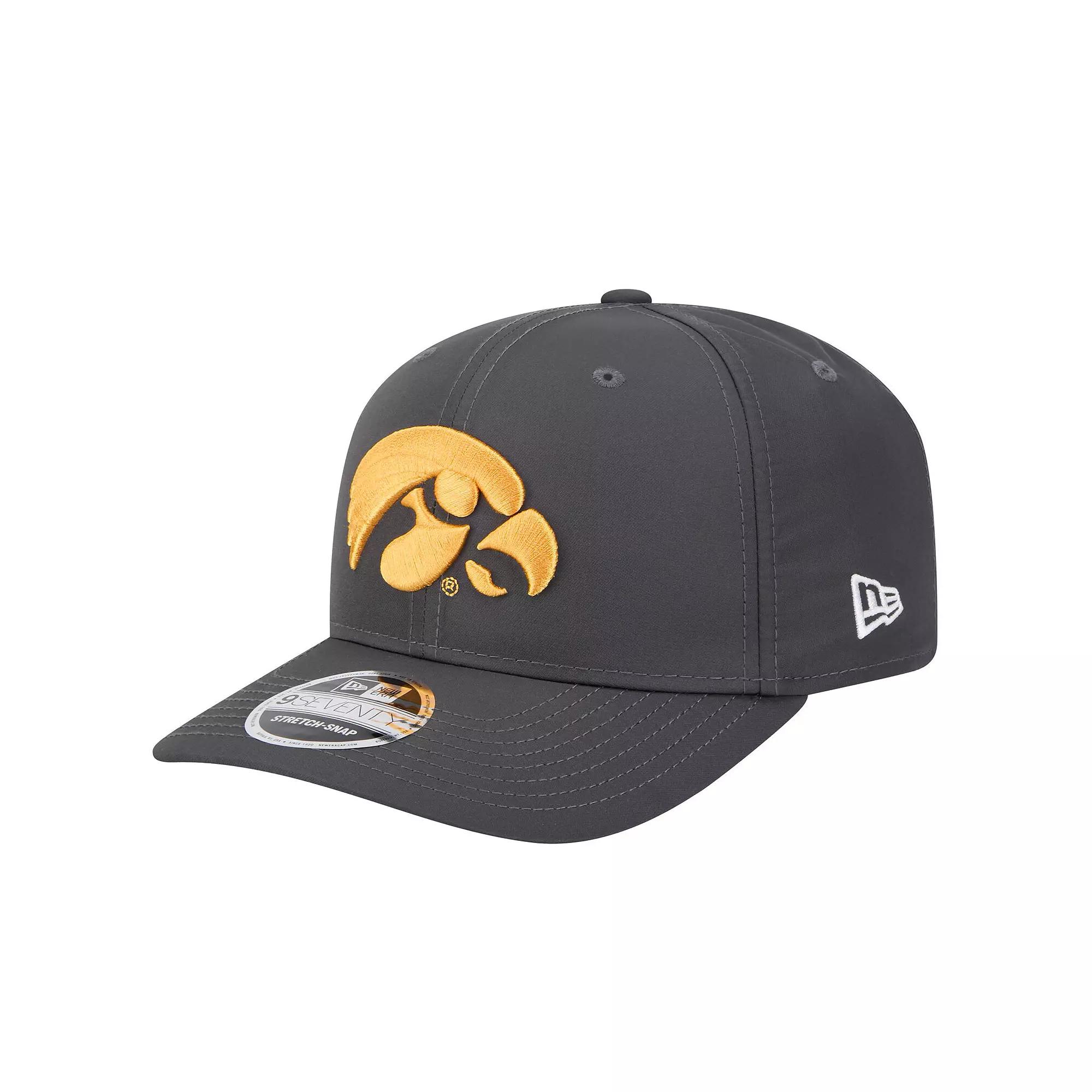 Men's New Era Charcoal Iowa Hawkeyes 9SEVENTY Stretch-Snap Hat Product Image