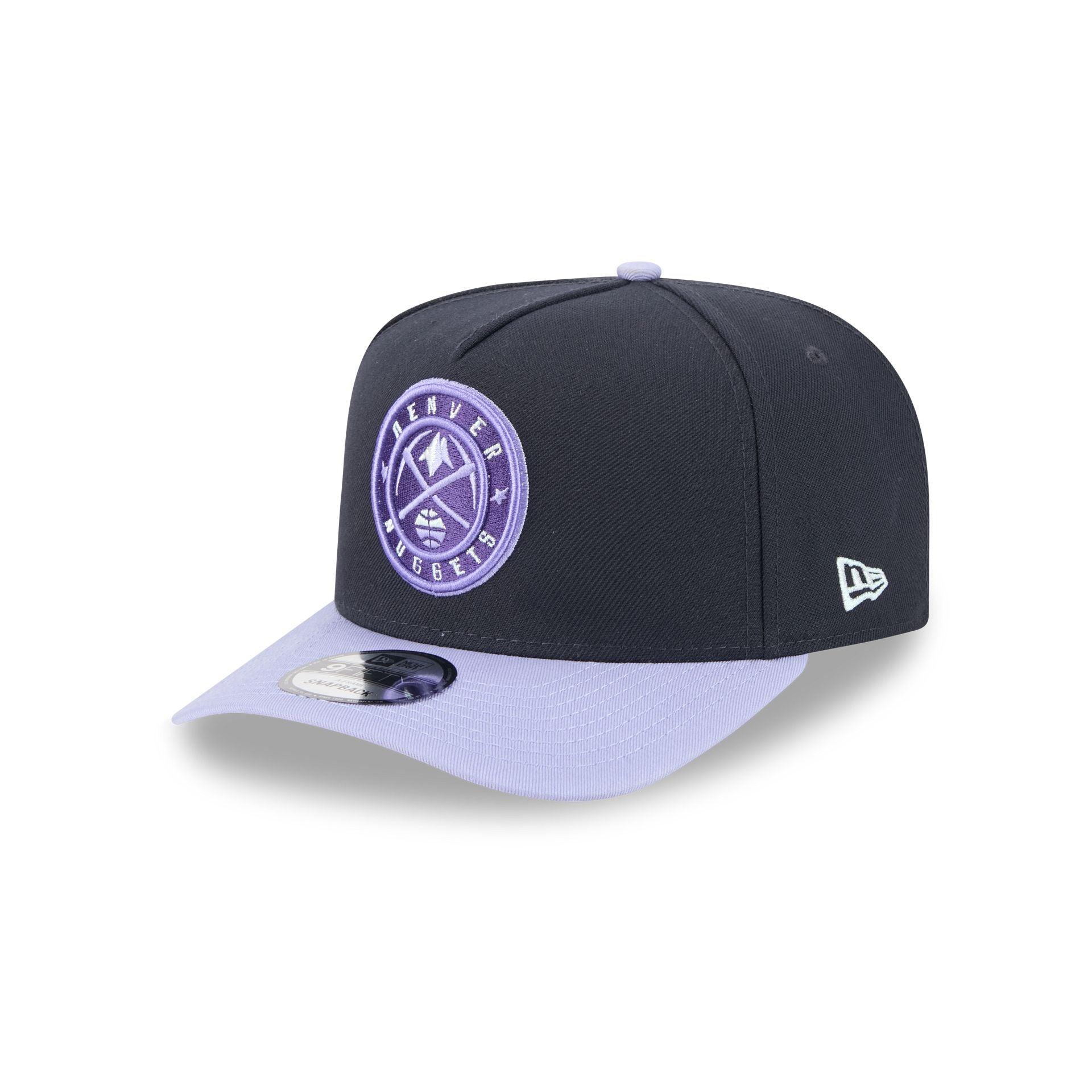 Denver Nuggets Navy Lavender 9FIFTY A-Frame Snapback Hat Male Product Image