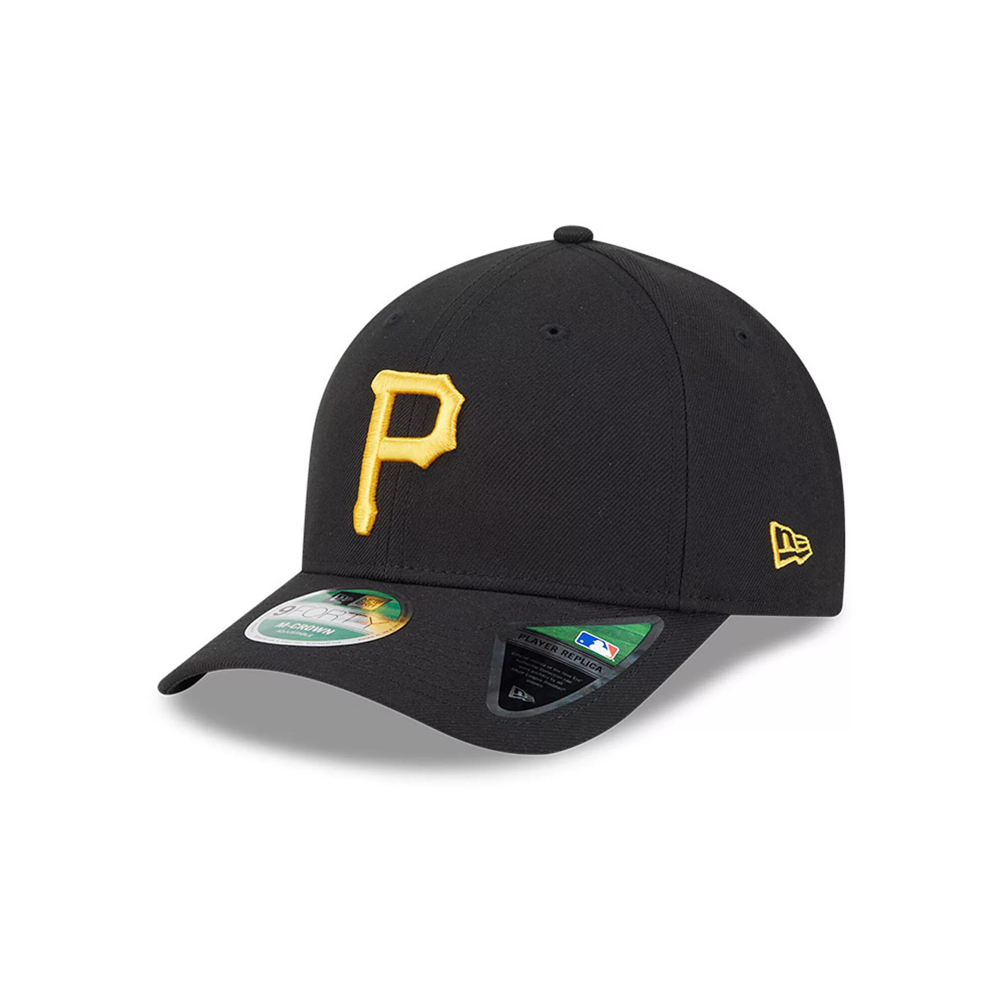 Men's New Era Black Pittsburgh Pirates Player Replica 9FORTY Adjustable Hat Product Image