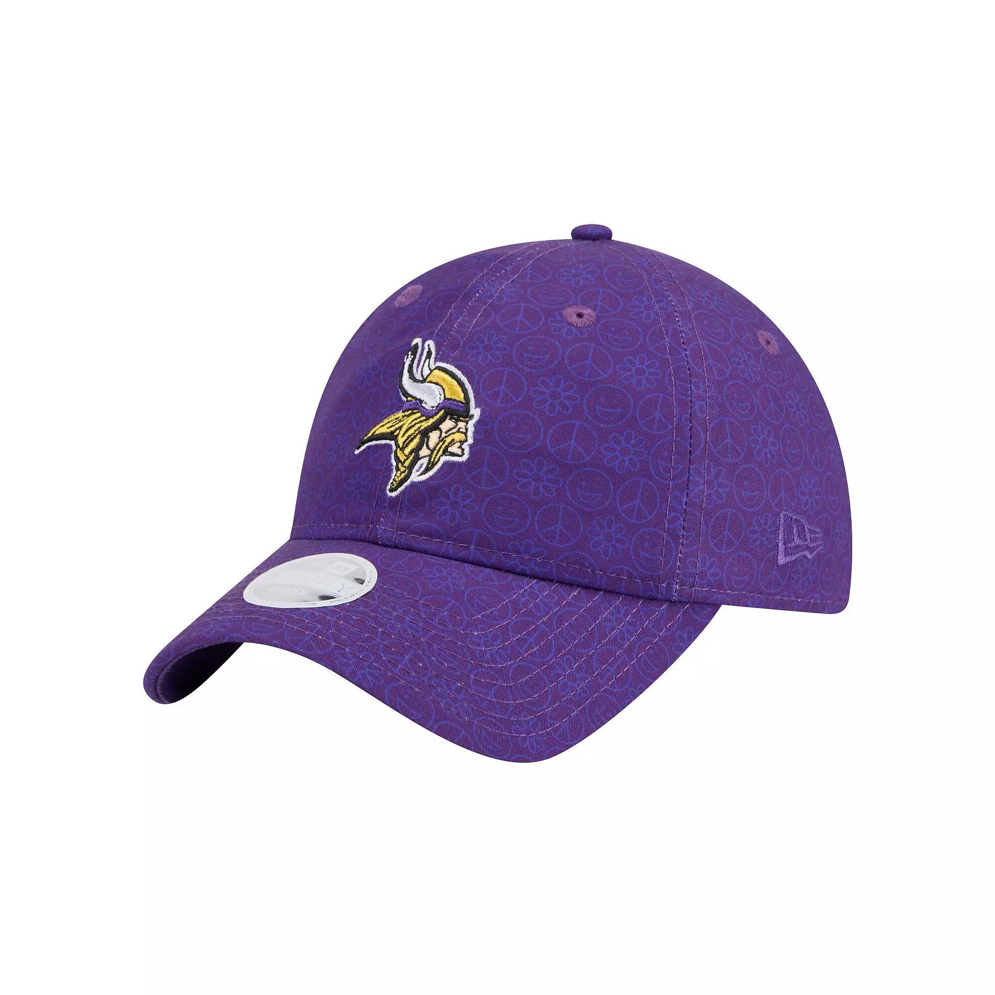 Women's New Era Purple Minnesota Vikings Smiley 9TWENTY Adjustable Hat Product Image
