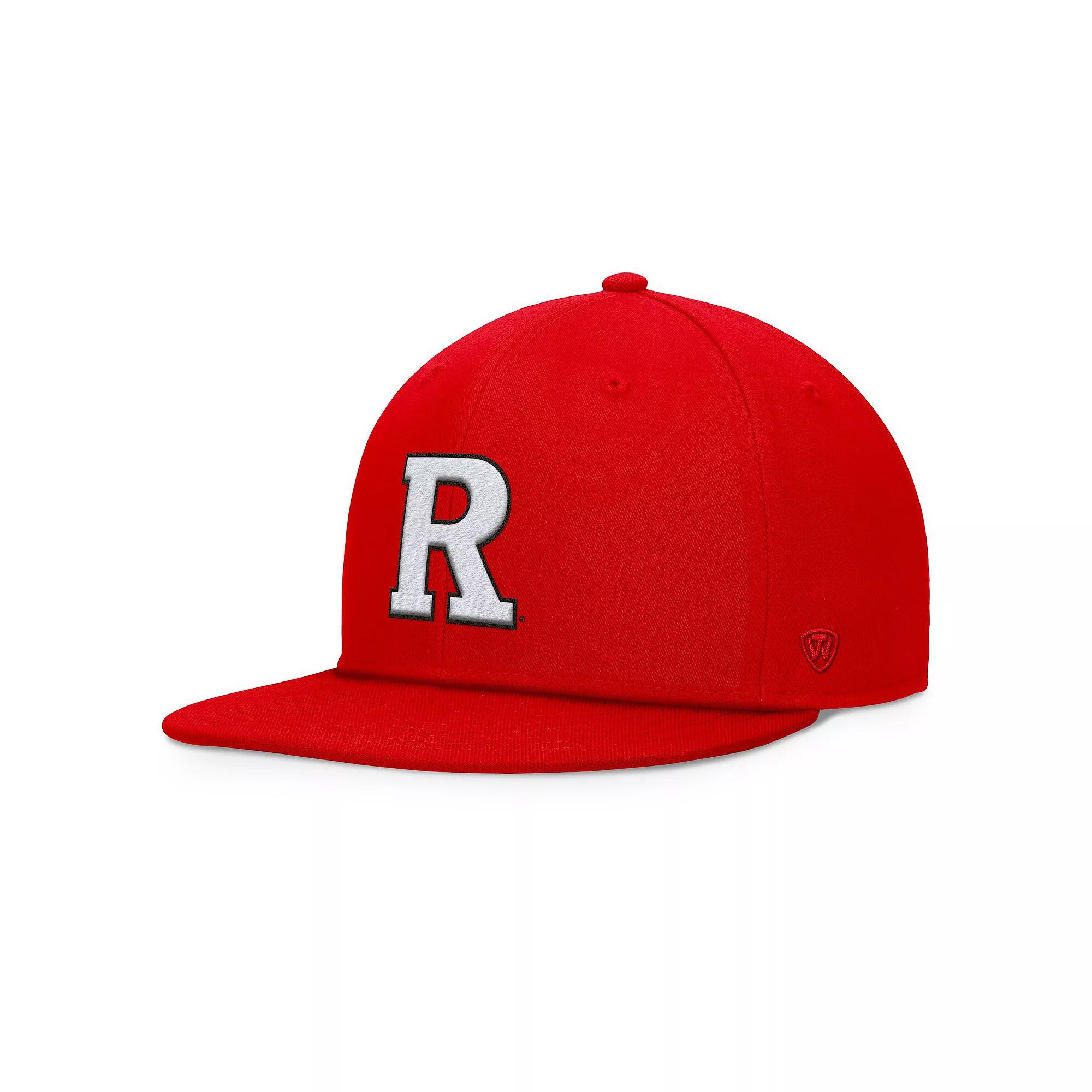 Men's Top of the World Scarlet Rutgers Scarlet Knights Fundamental Snapback Hat, Red Product Image