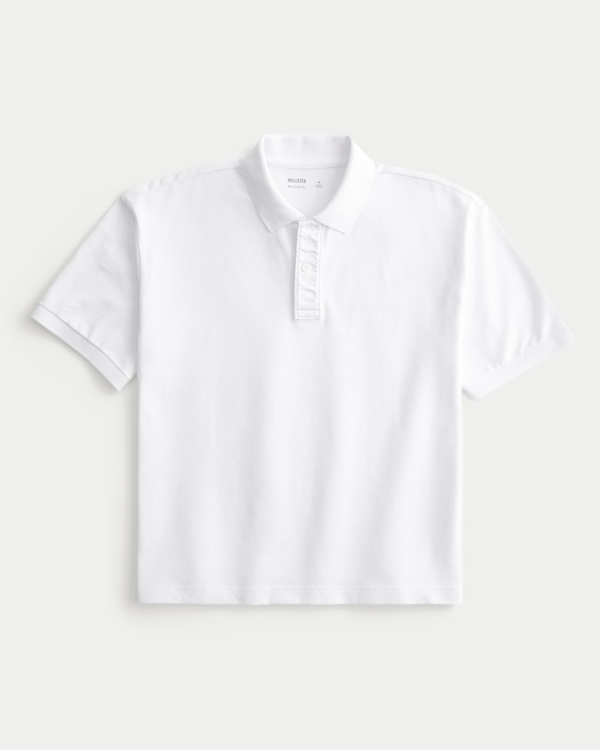 Boxy Crop Polo Product Image