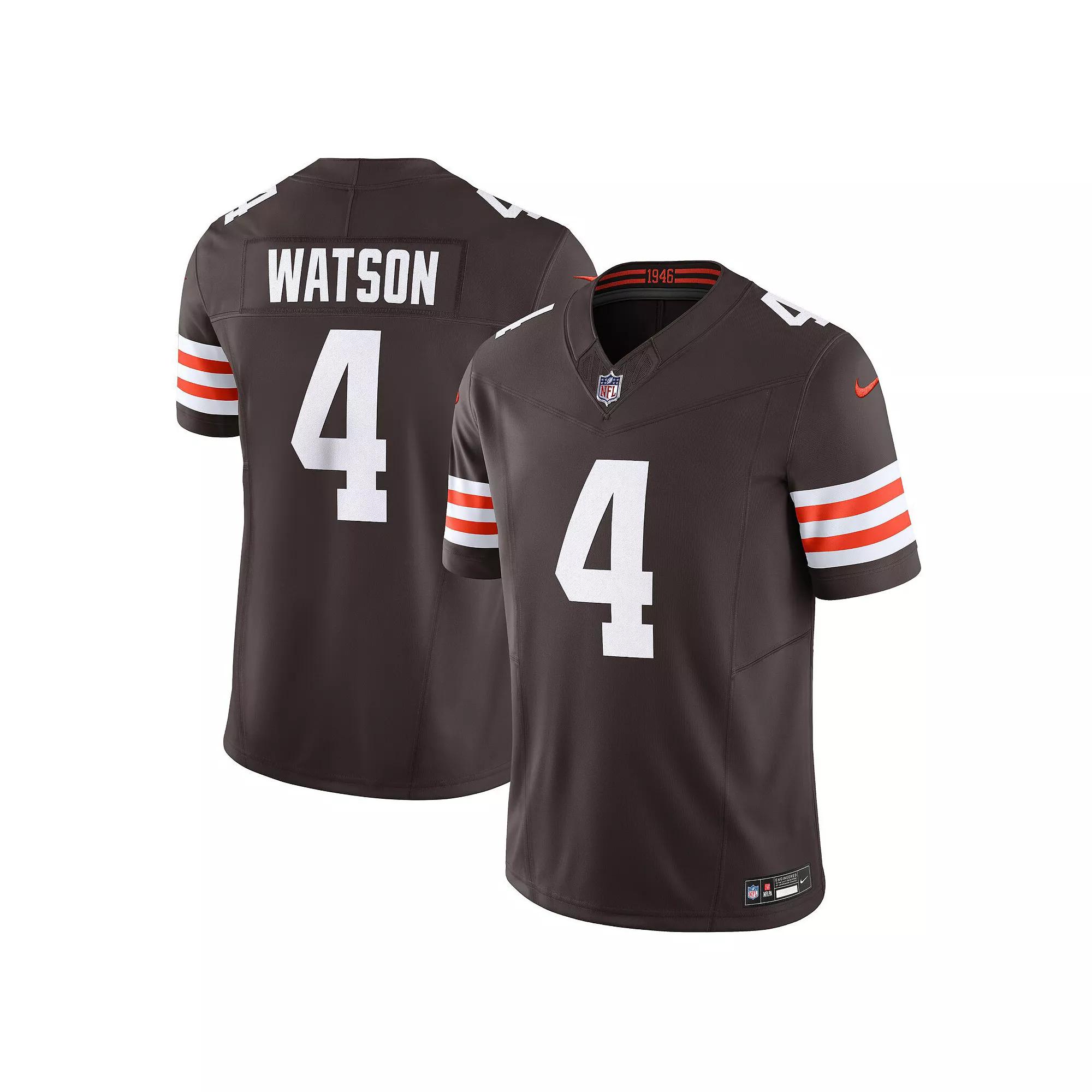 Men's Nike Deshaun Watson Brown Cleveland Browns Vapor F.U.S.E. Limited Jersey,  Product Image