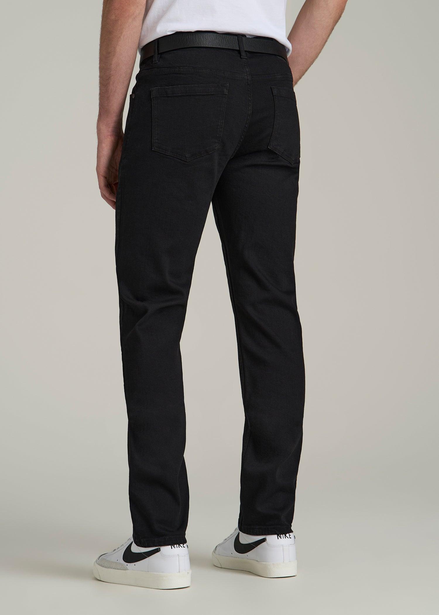 A.T. Basics Men's Carman Tapered fit Jeans for Tall Men in Black Male Product Image