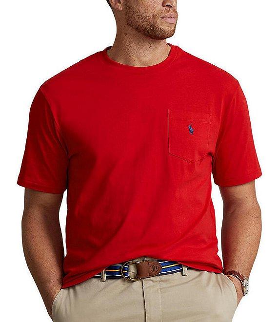 Polo Ralph Lauren Big & Tall Classic Fit Jersey Pocket Crewneck T-Shirt Product Image