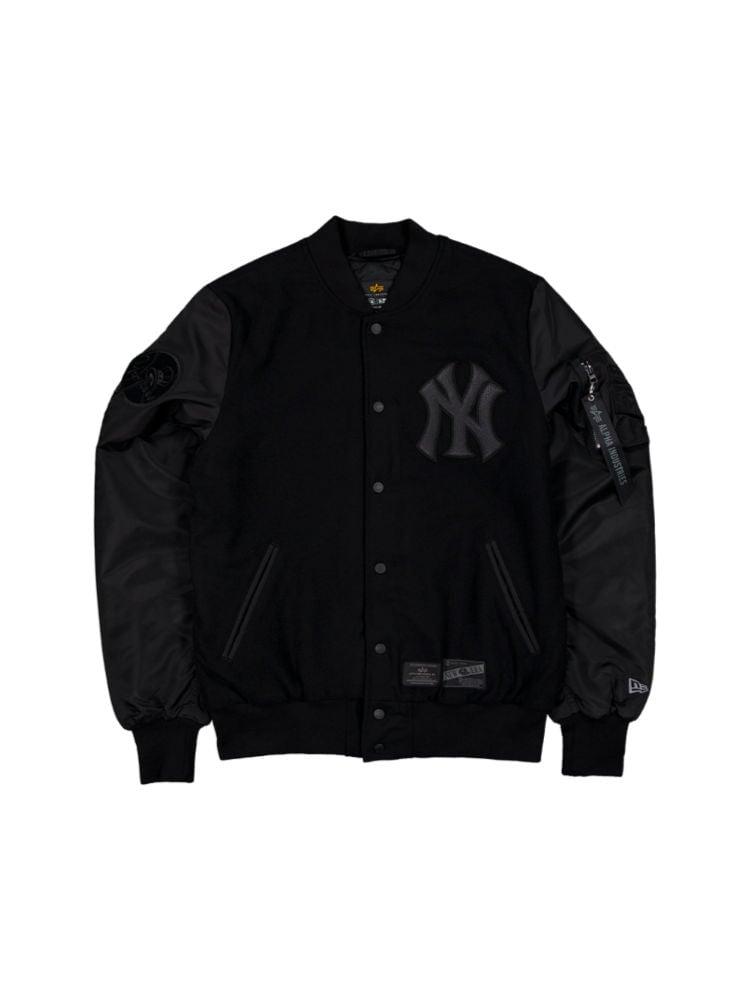 NEW YORK YANKEES X ALPHA X NEW ERA WOOL VARSITY MA-1 BOMBER JACKET Product Image