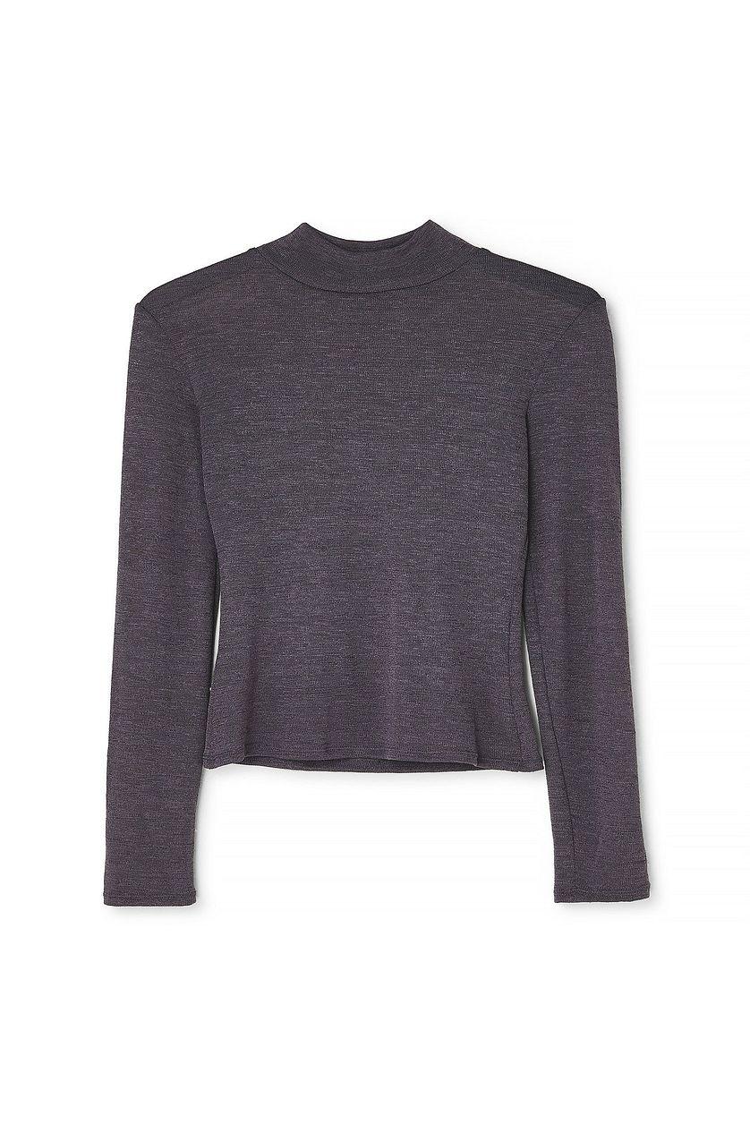 Sheer Collar Top Product Image