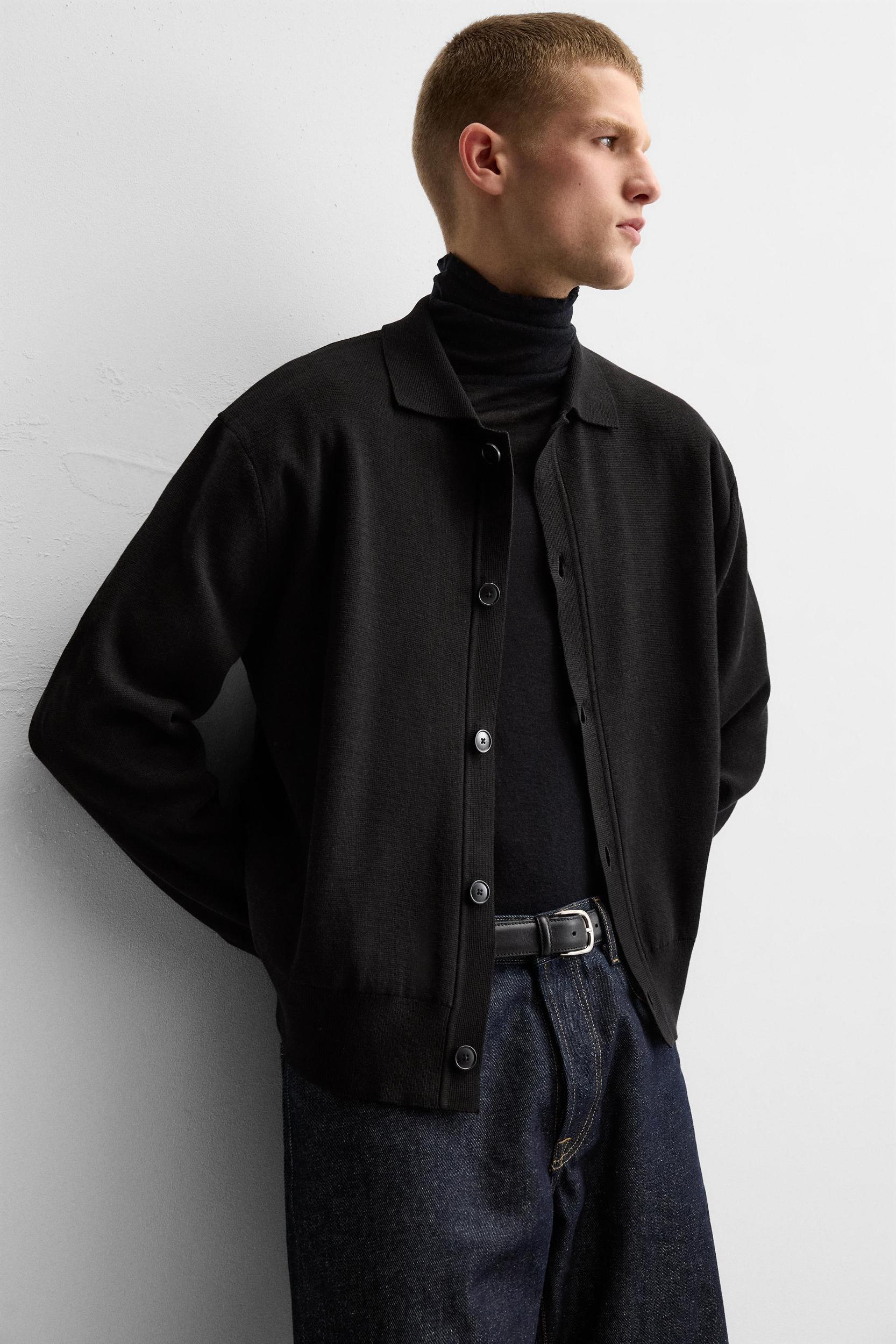 RELAXED FIT KNIT SHIRT Product Image