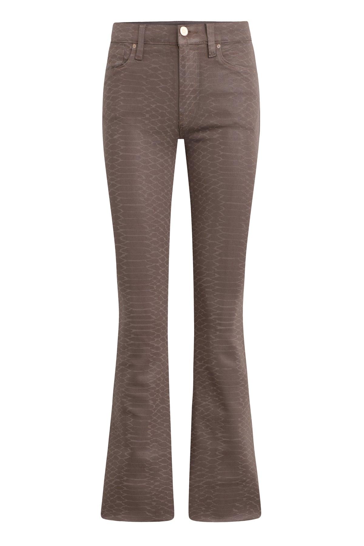 Barbara Snake Print High-Rise Bootcut Female Product Image