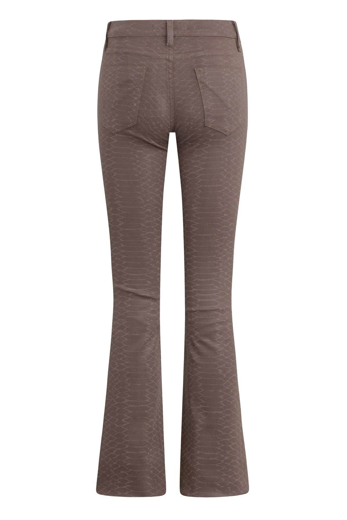 Barbara Snake Print High-Rise Bootcut Female Product Image
