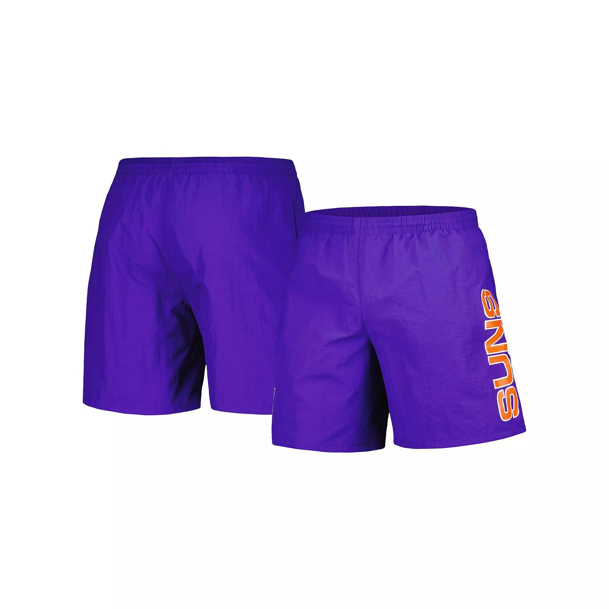 Men's Mitchell & Ness Purple Phoenix Suns Hardwood Classics 1992-2000 Throwback Logo Heritage Shorts,  Product Image