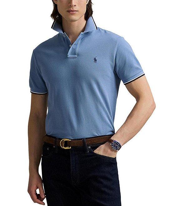 Polo Ralph Lauren Classic Fit Tipped Mesh Short Sleeve Polo Shirt Product Image