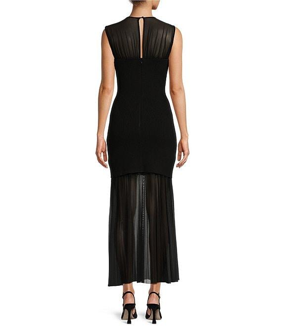Antonio Melani Valentine Mesh Crew Neck Sleeveless Midi Dress Product Image