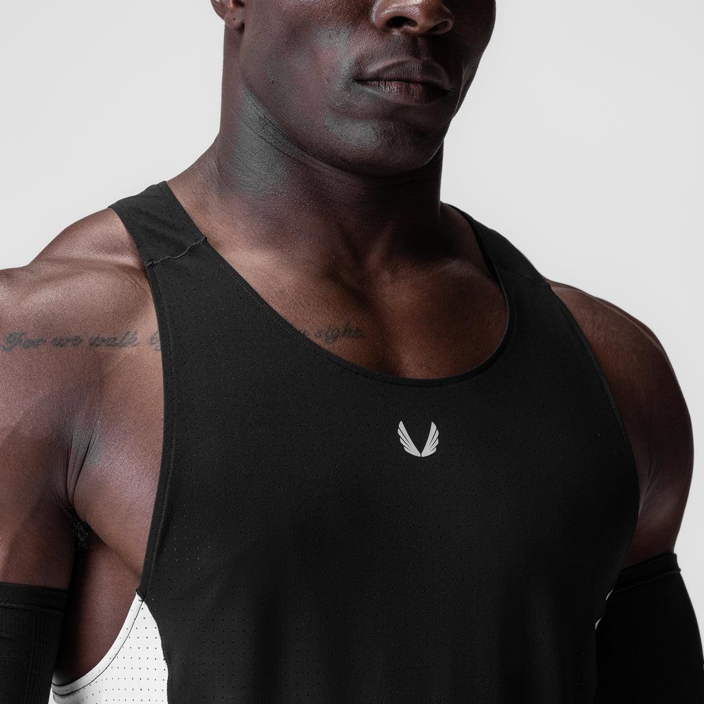 0949. Laser-Vent™ Singlet Tank - Black/White Product Image
