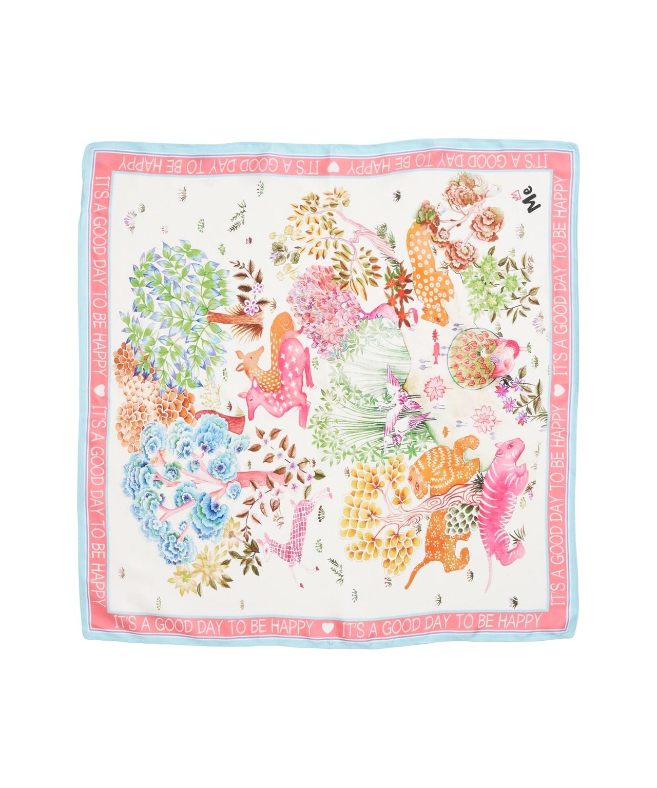 Satin skirt with print Product Image