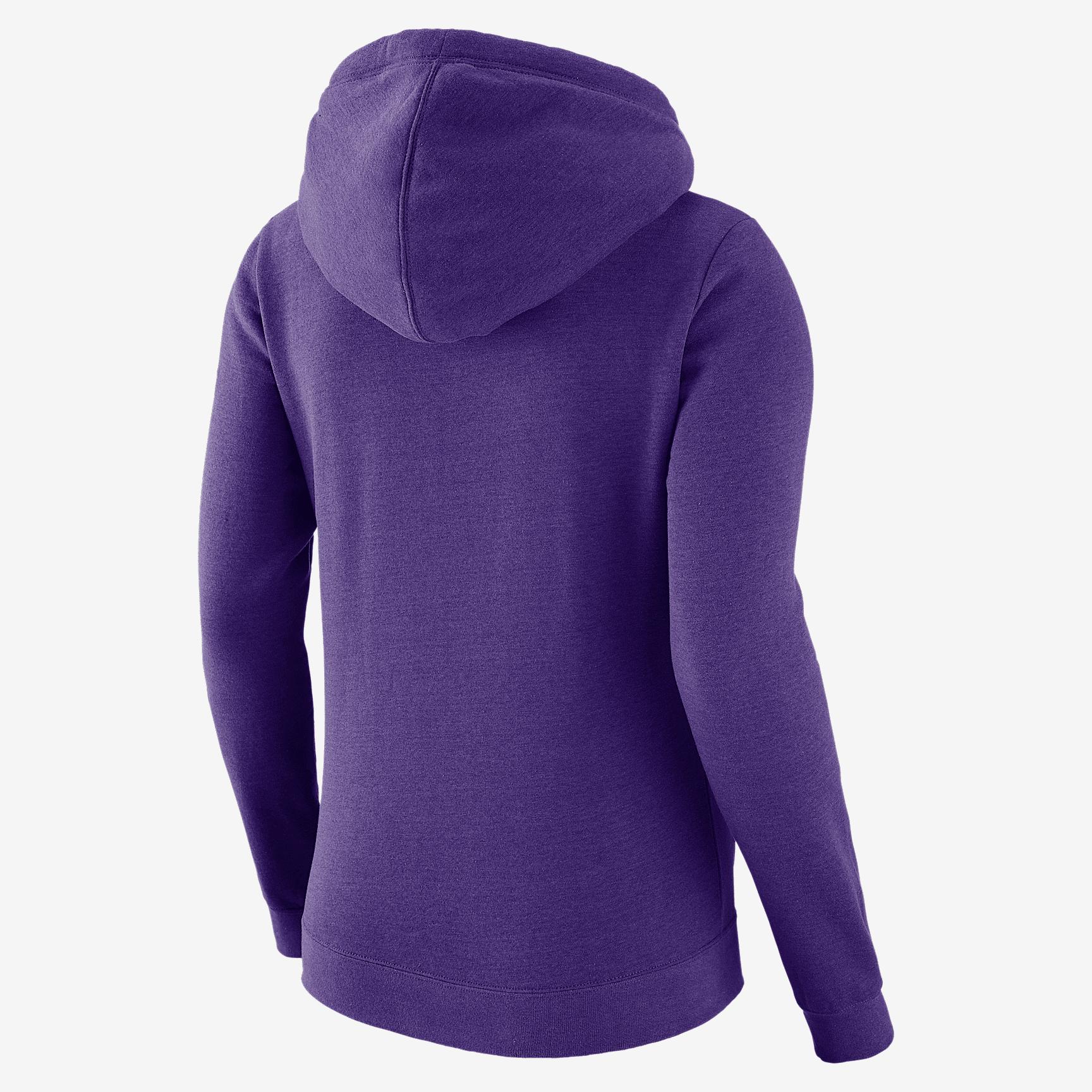 Los Angeles Lakers Club City Edition Women's Nike NBA Fleece Funnel-Neck Hoodie Product Image