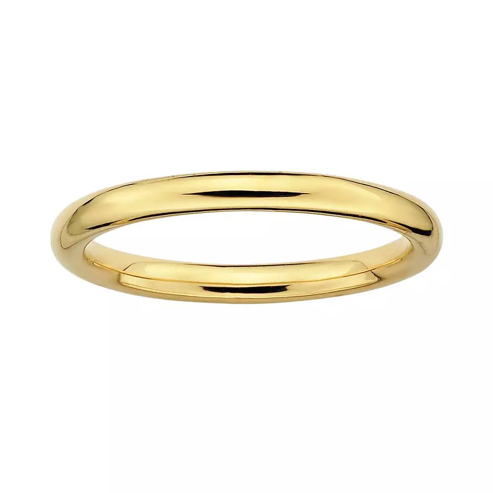 Stacks & Stones 18k Gold Over Silver Stack Ring, Women's, Size: 9 Product Image