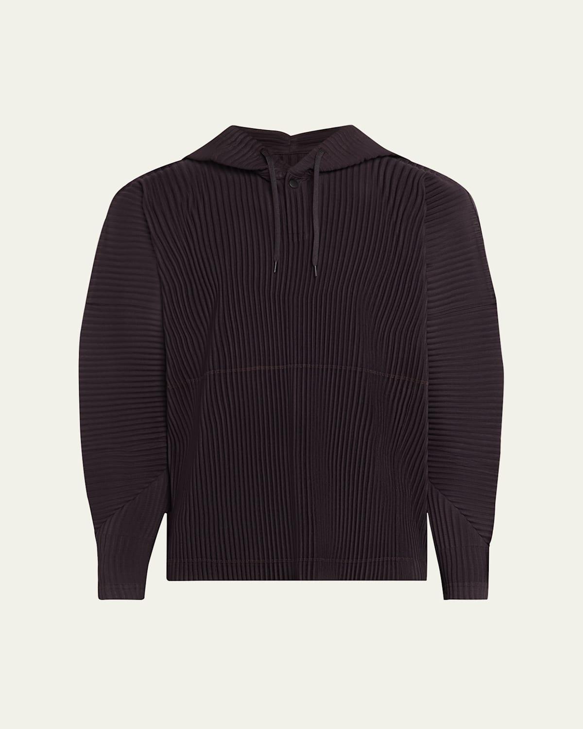 Mens Pleated Hoodie Product Image