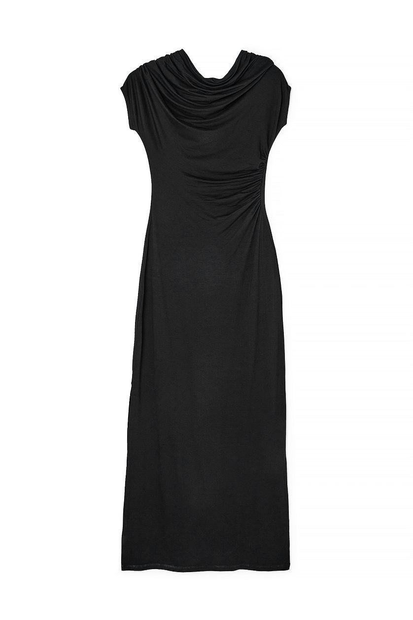 Soft Line Draped Maxi Dress Product Image