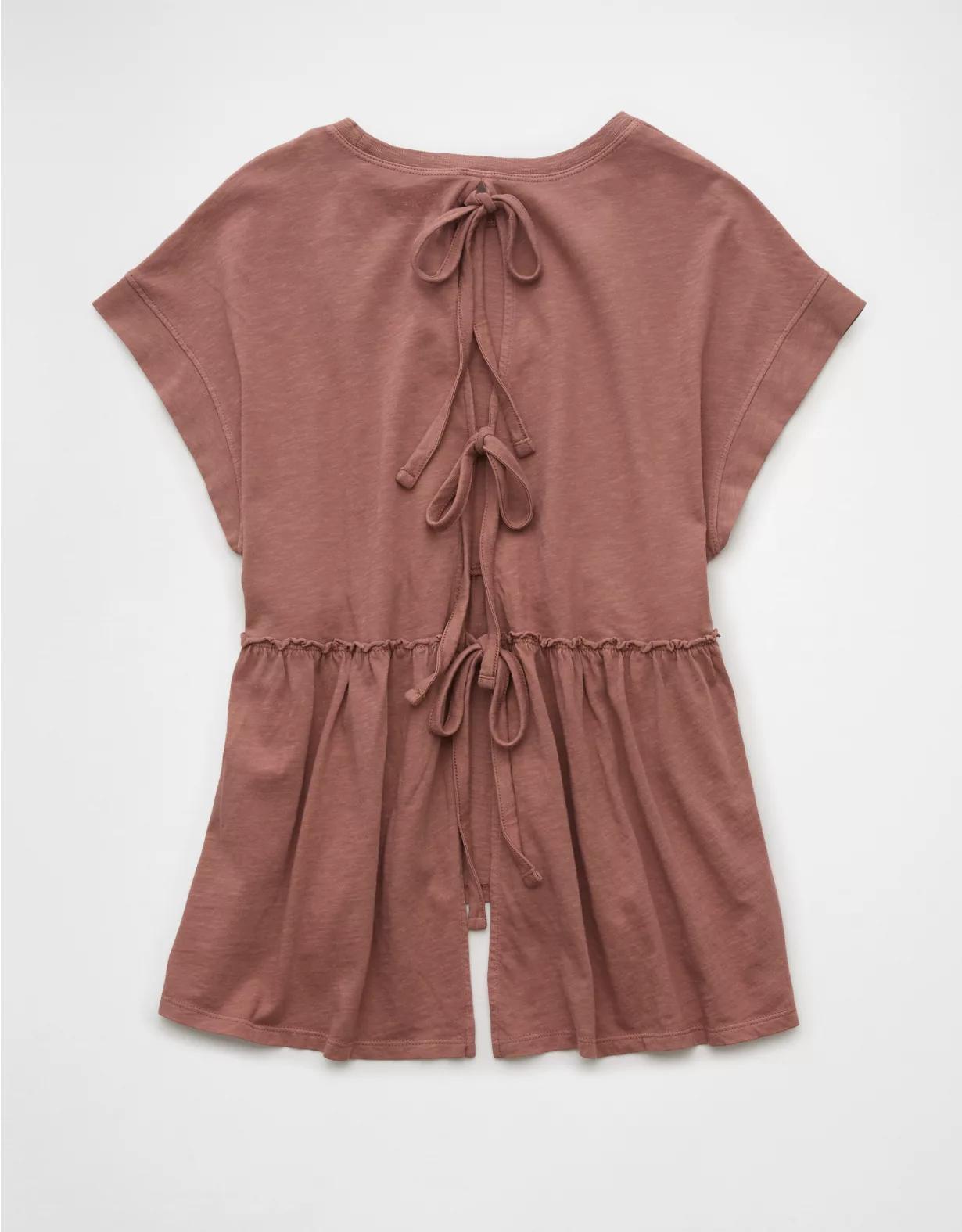 AE Sunchaser Knit Babydoll Swing T-Shirt Product Image