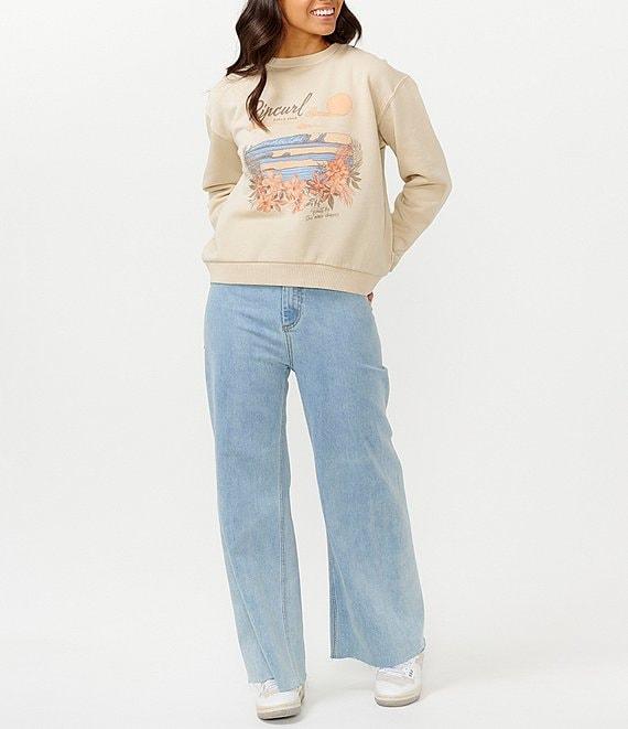 Rip Curl Wave Guilders Crew Neck Sweatshirt Product Image