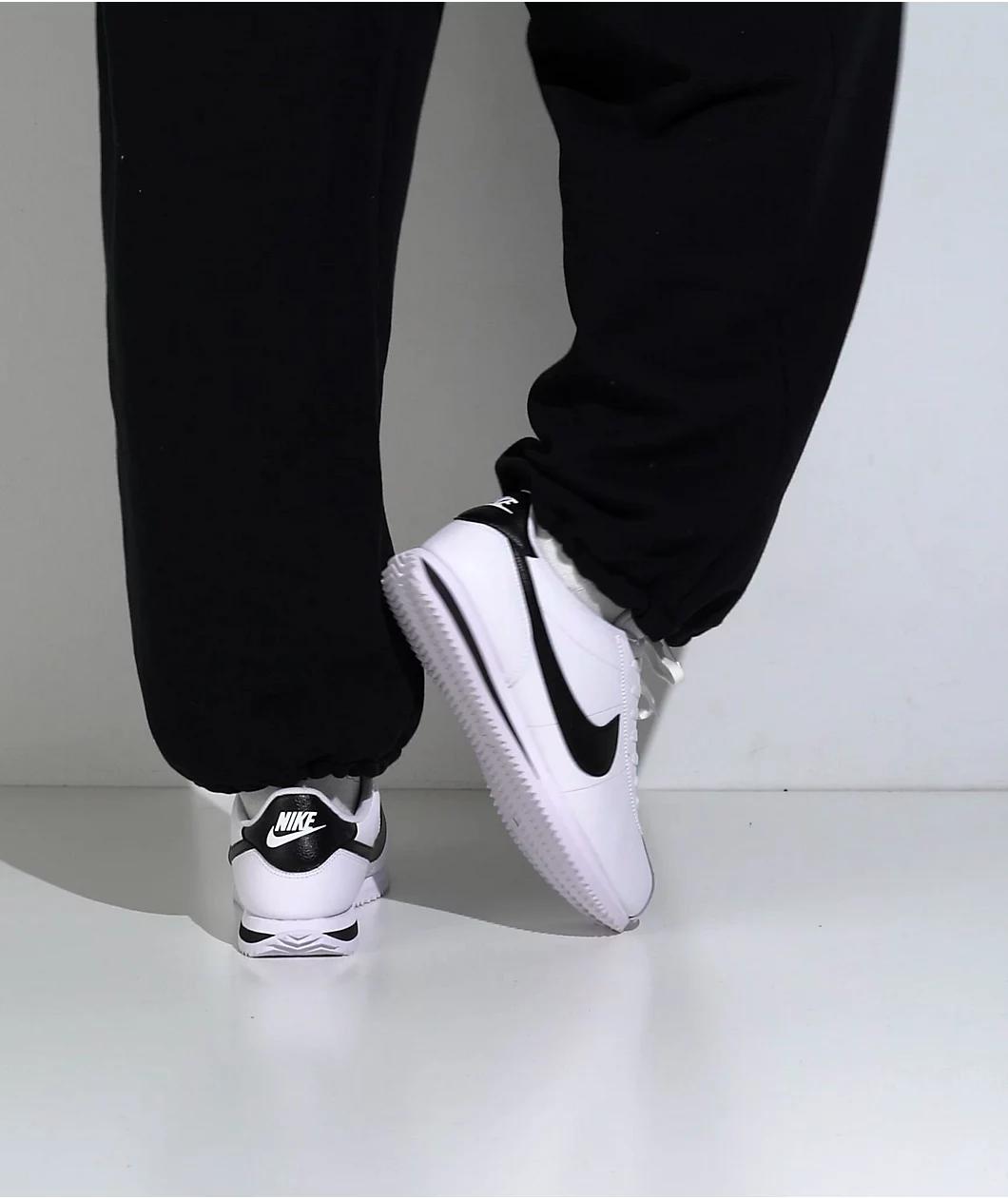 Nike Cortez White & Black Shoes Product Image