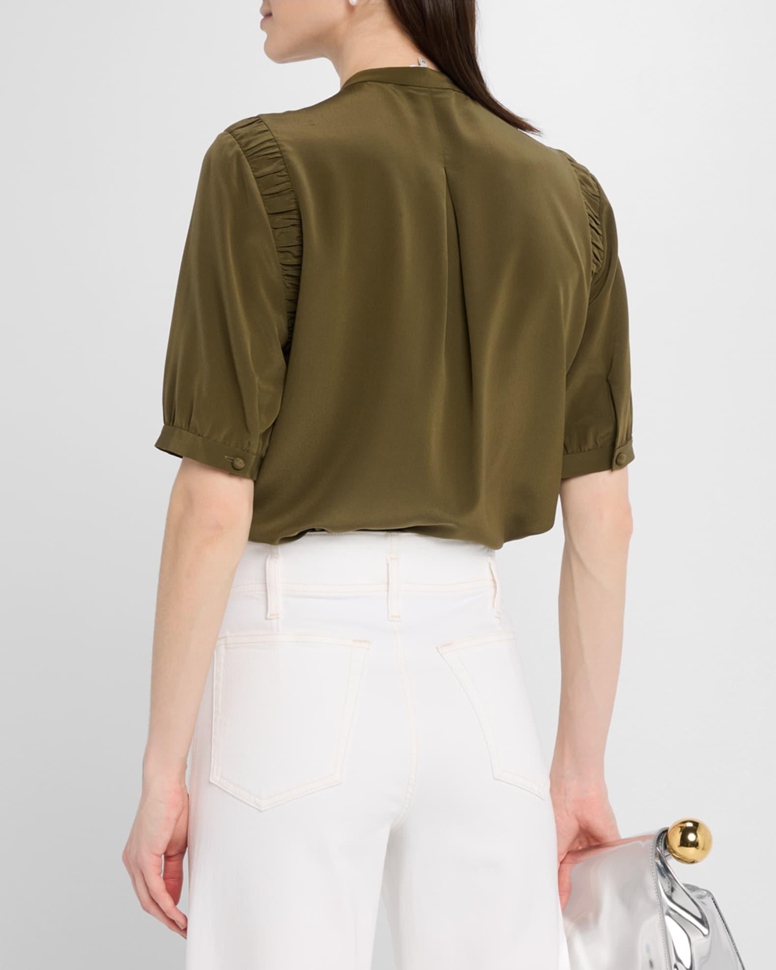 The Silk Gathered Top Product Image