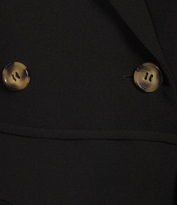 Gianni Bini Gina Notch Lapel Long Sleeve Button Front Tie Waist Blazer Wrap Mini Dress Product Image