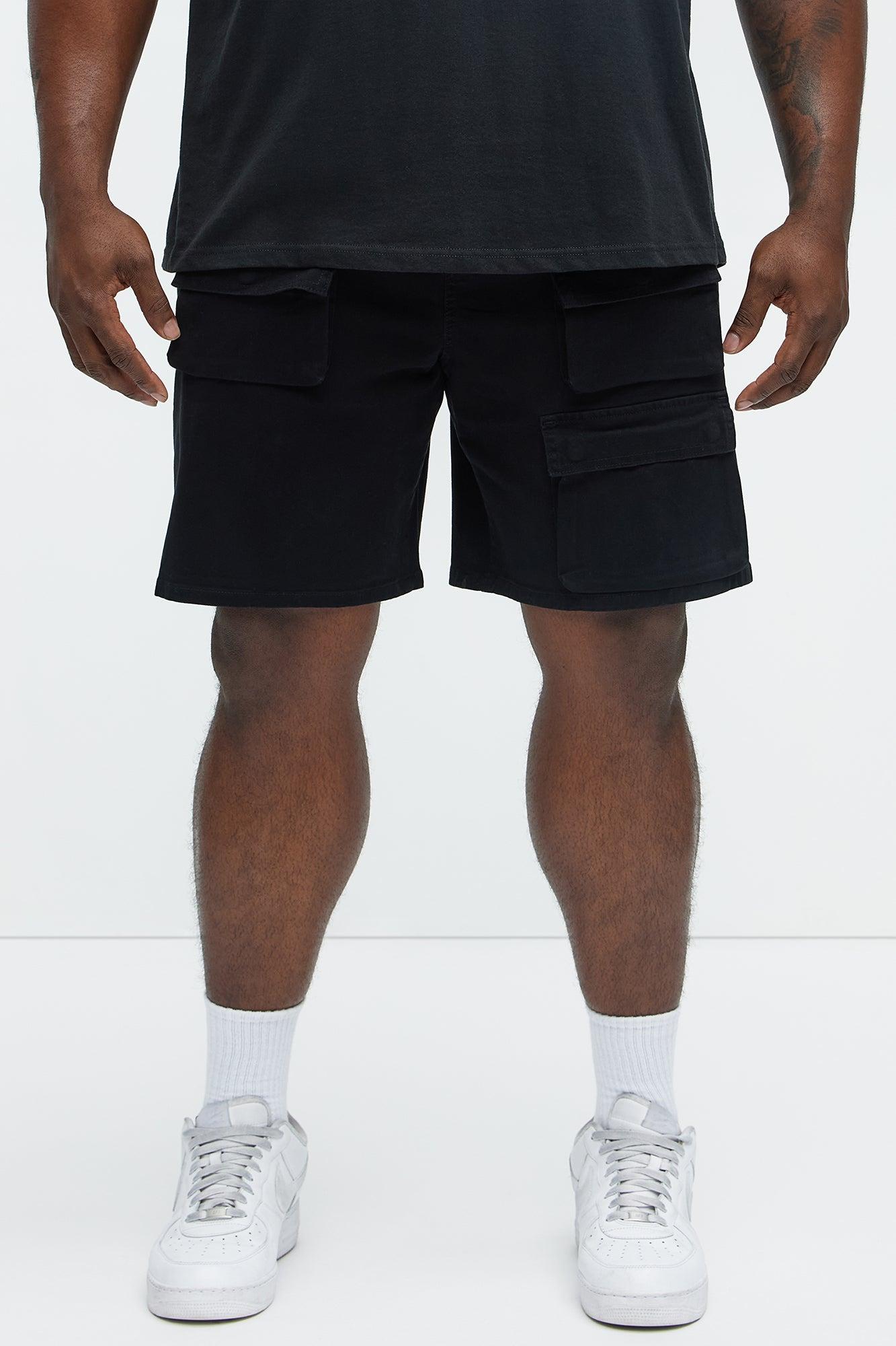 Bobby Twill Cargo Shorts - Black Product Image