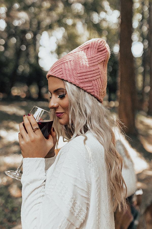 Upper East Side Views Beanie In Blush Product Image